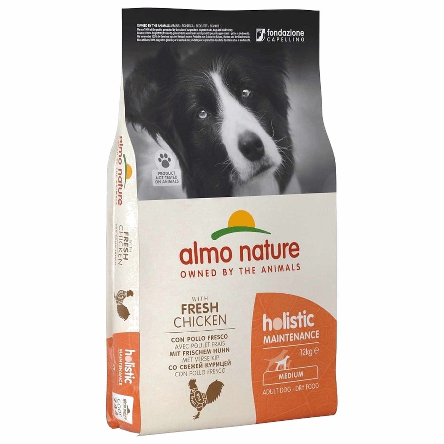 Almo Nature 狗乾糧 - Holistic 中型犬 - 雞肉配方 12kg