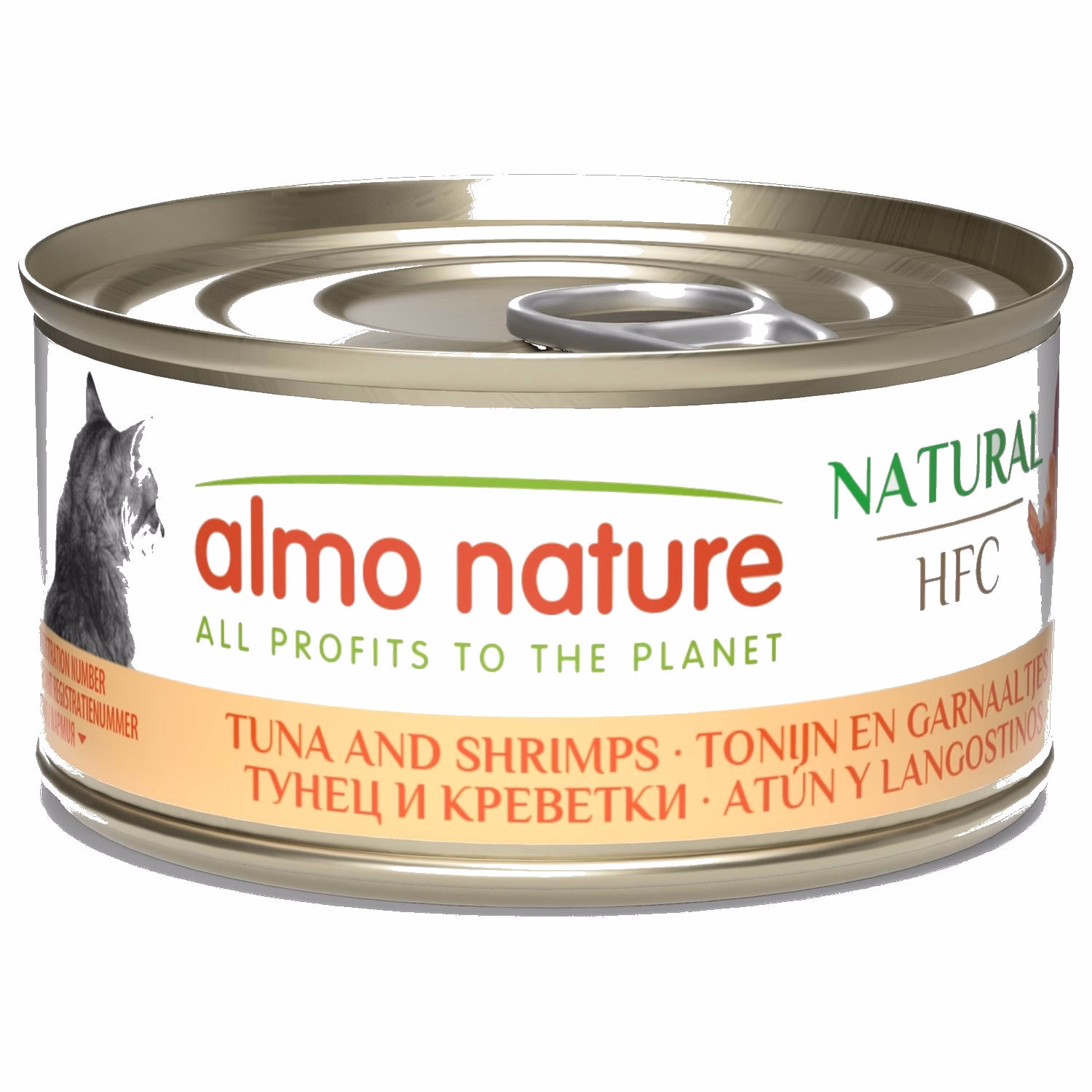 Almo Nature 貓濕糧 - 天然系列 - 原隻鮮蝦吞拿魚