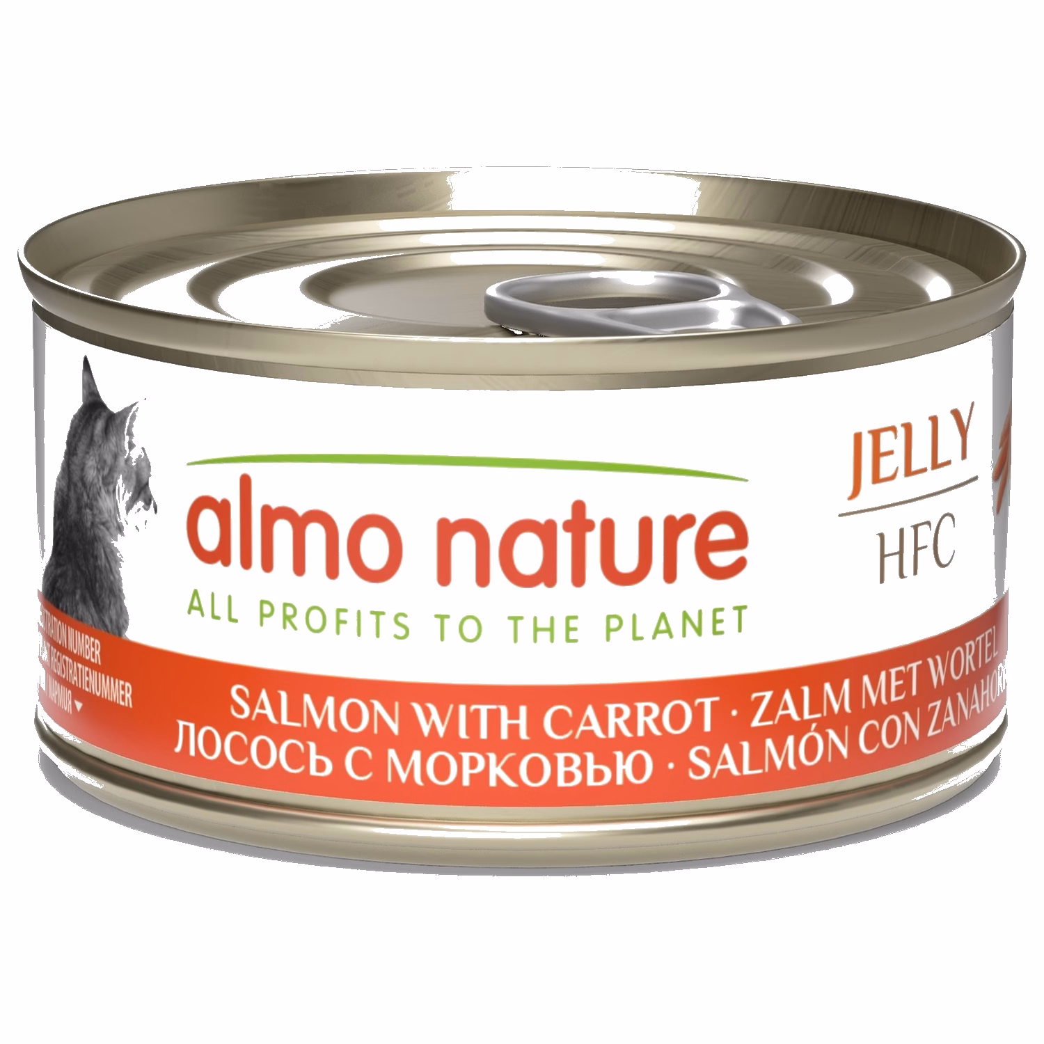 Almo Nature 貓濕糧 - 啫喱系列 - 三文魚胡蘿蔔 70g