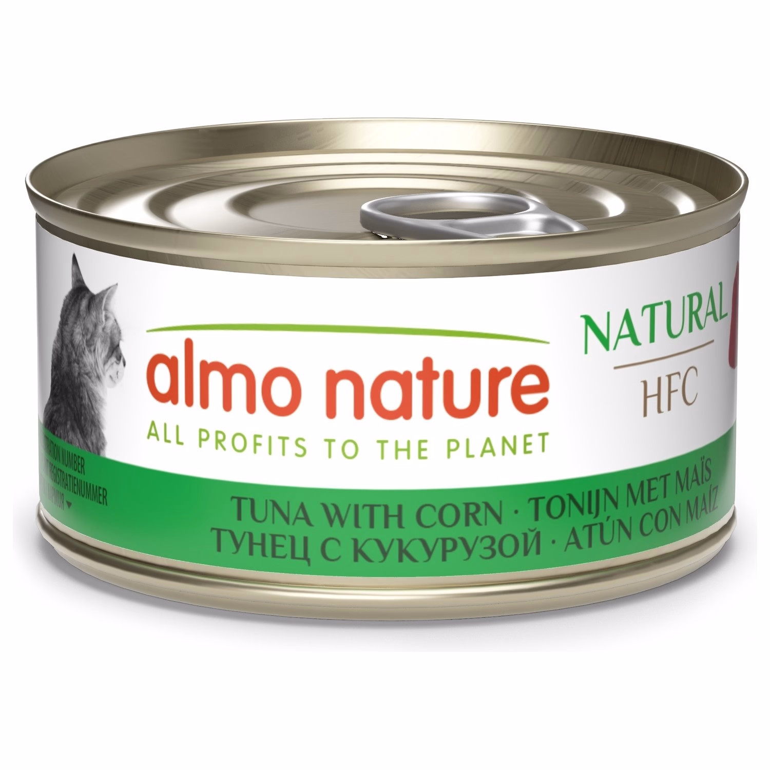 Almo Nature 貓濕糧 - 天然系列 - 玉米吞拿魚罐頭 70g
