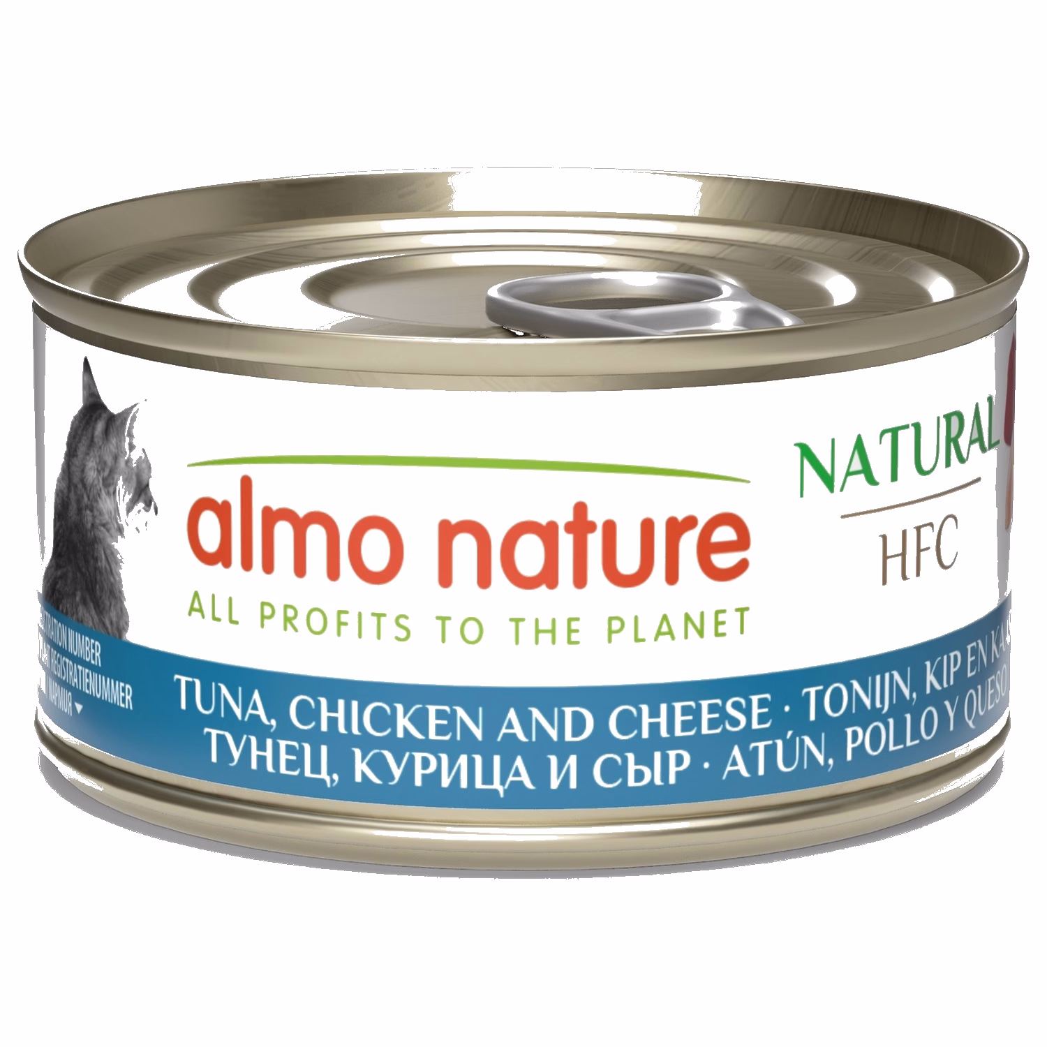 Almo Nature Cat Can - HFC Human Grade - Tuna Chicken & Cheese 70g