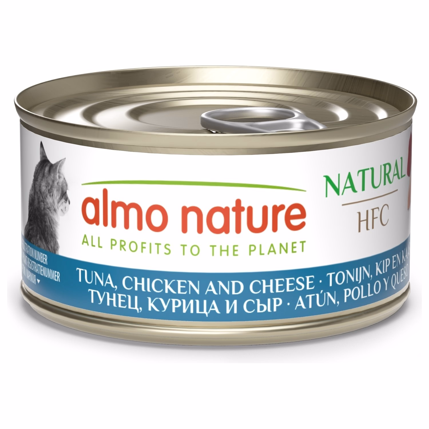 Almo Nature 貓濕糧 - 美食系列 - 吞拿魚雞肉芝士 70g