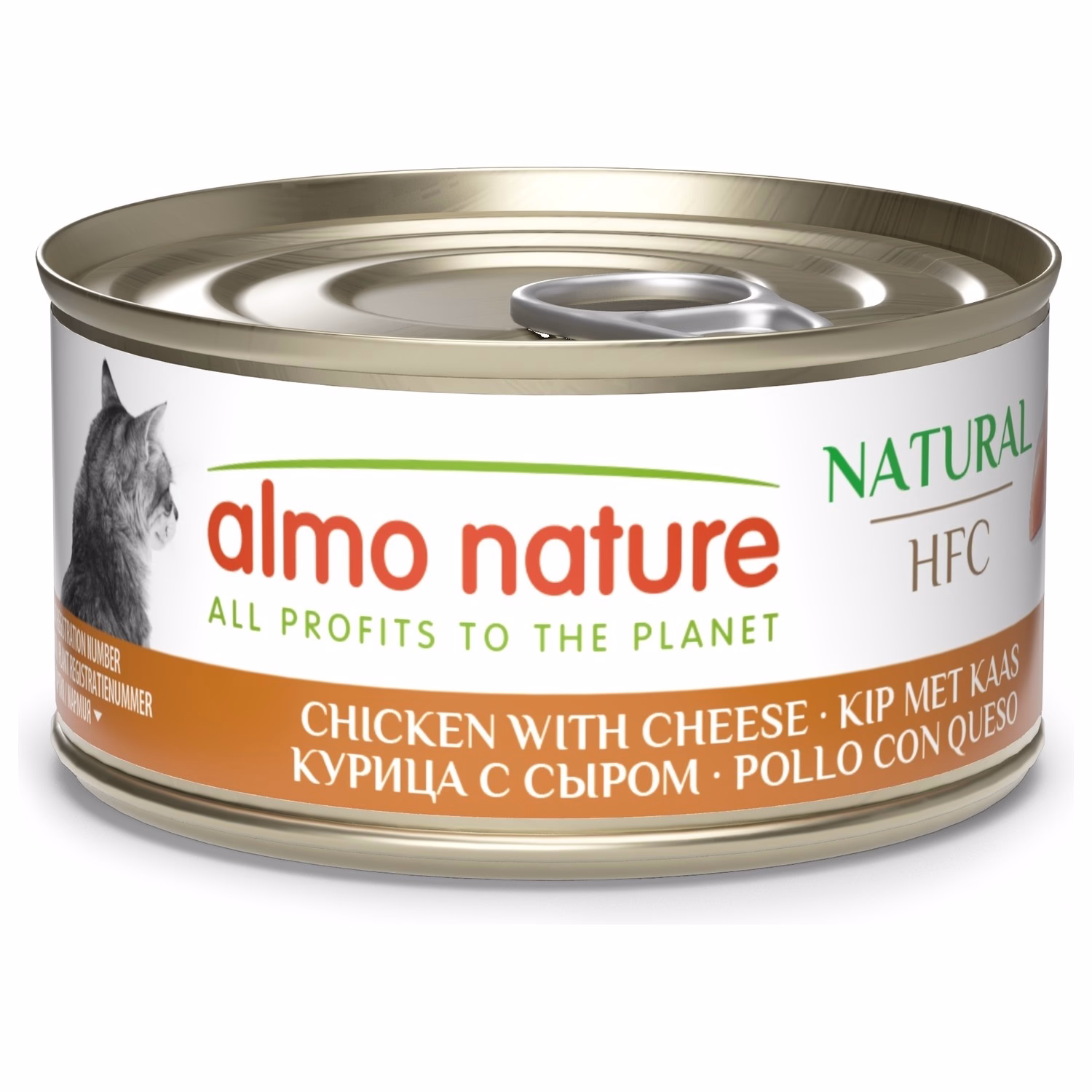 Almo Nature Cat Can - HFC Human Grade - Chicken & Cheese 70g