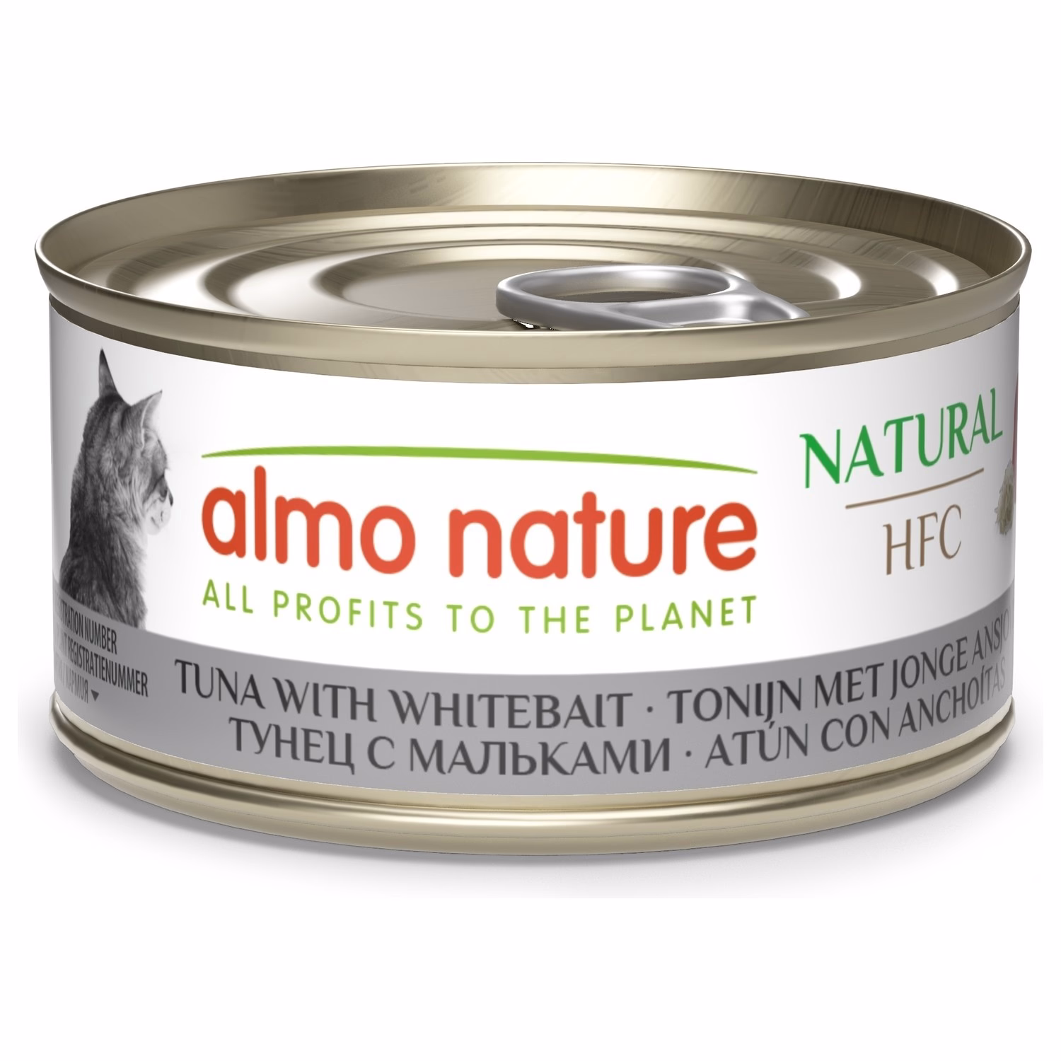 Almo Nature Cat Can - HFC Human Grade - Tuna & Whitebait