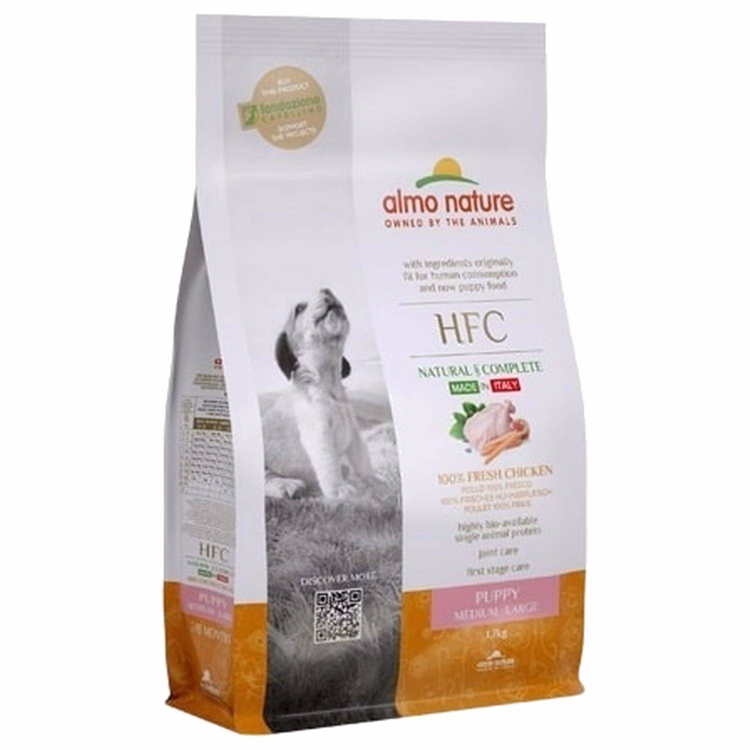 Almo Nature HFC 幼犬糧 - 新鮮雞肉 - 大粒頭