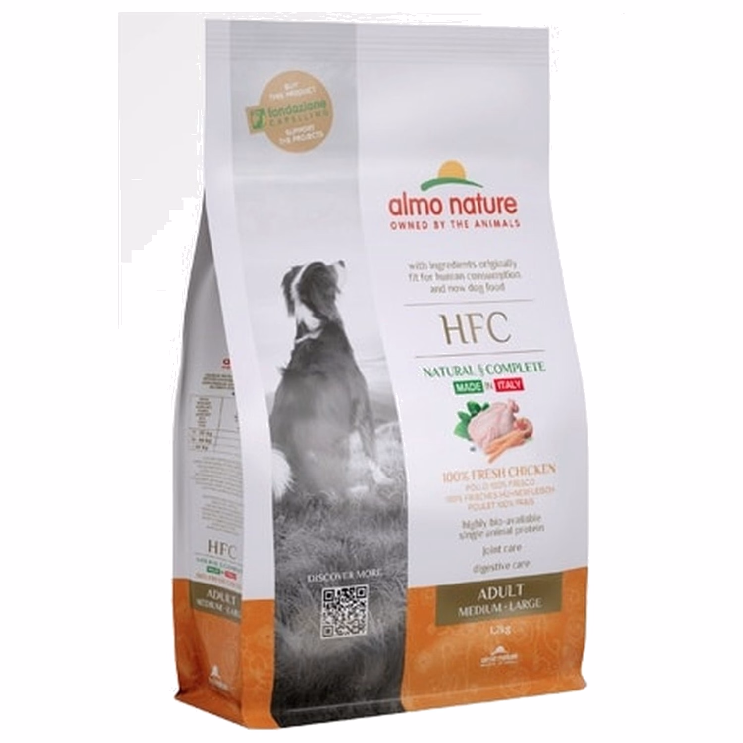 Almo Nature HFC 狗糧 - 新鮮雞肉 - 大粒頭