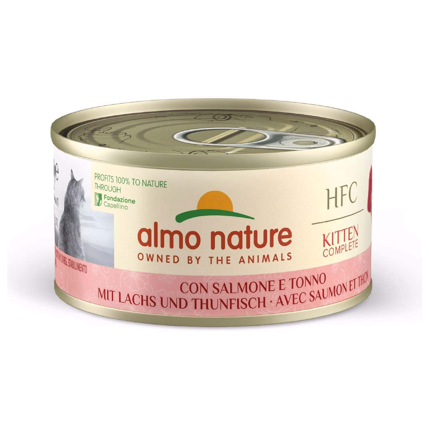 Almo Nature 幼貓濕糧 - HFC Complete 美食系列 - 三文魚+吞拿魚 70g