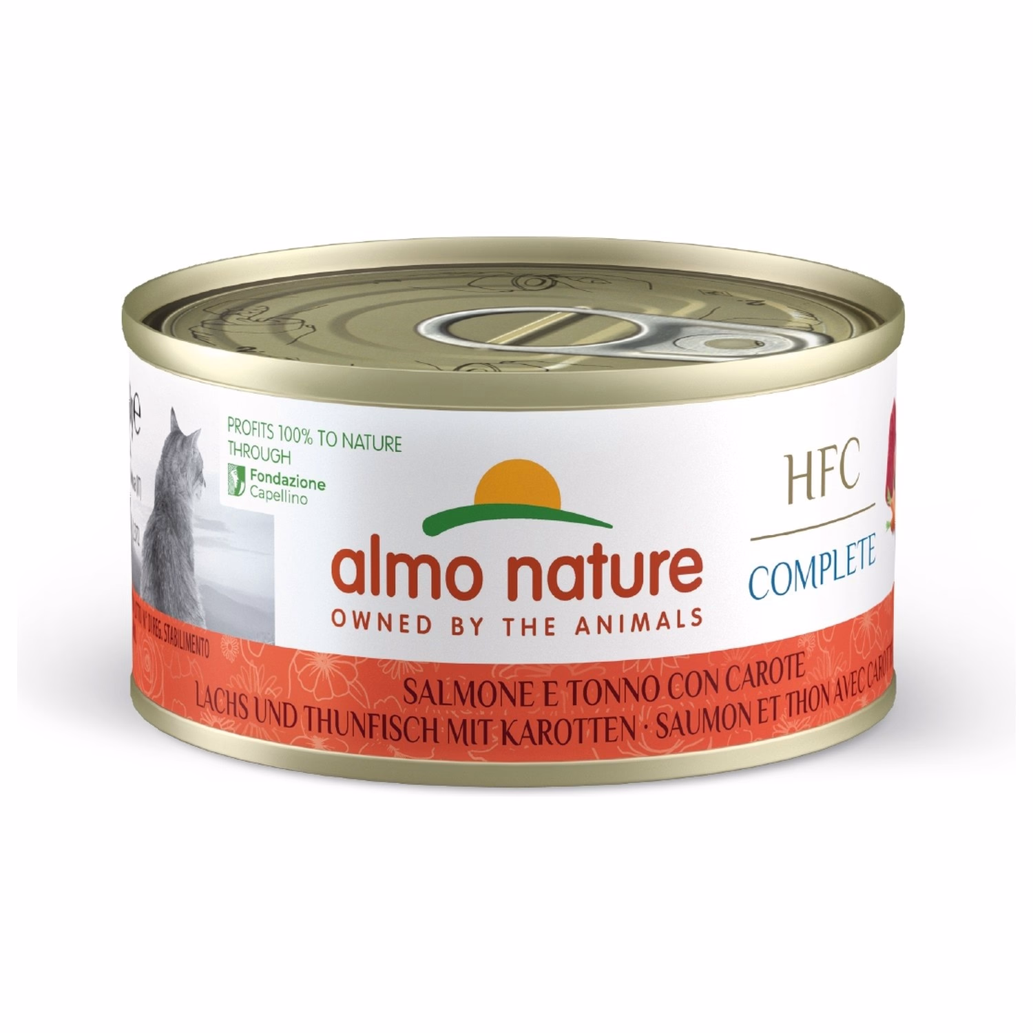 Almo Nature 貓濕糧 - HFC Complete 美食系列 - 三文魚+吞拿魚+紅蘿蔔 70g