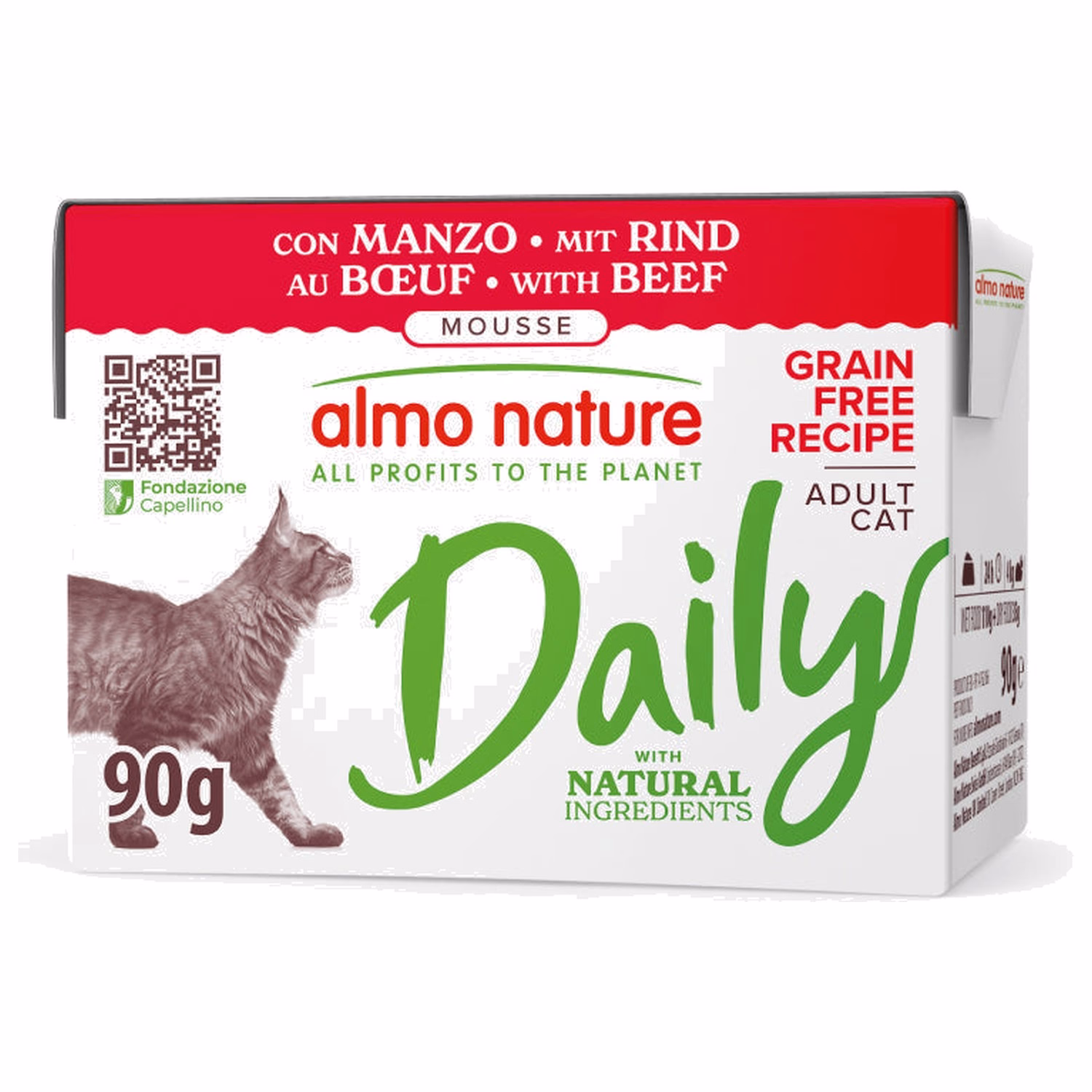 Almo Nature Daily Cat Carton - Beef 90g