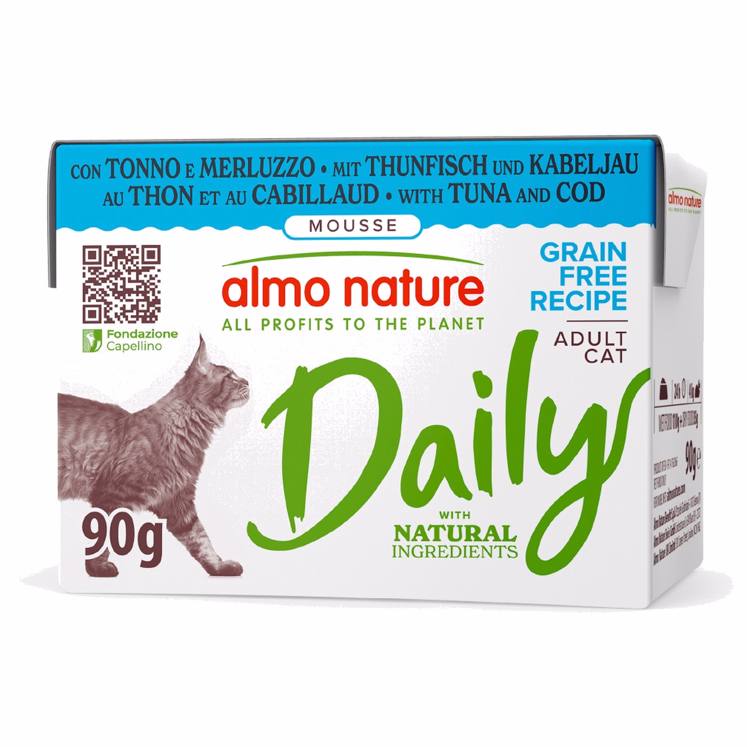 Almo Nature Daily Cat Carton - Tuna & Cod 90g