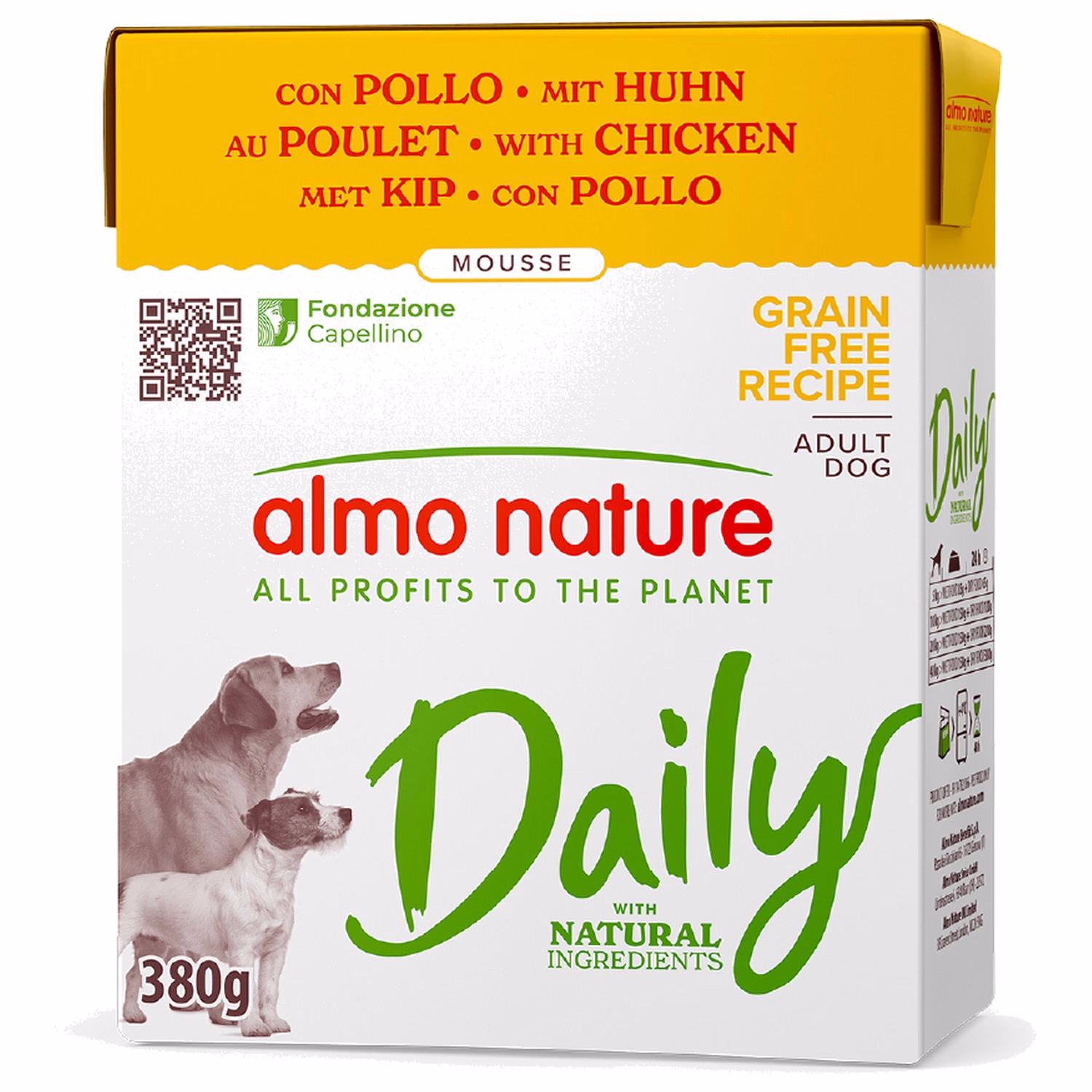 Almo Nature Daily 狗濕糧 Carton - 雞肉 380g