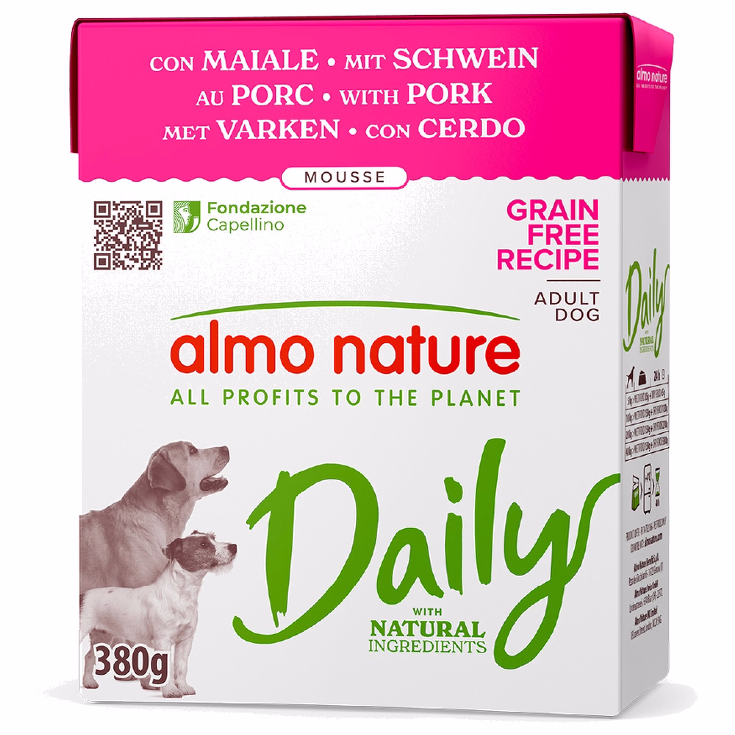 Almo Nature Daily 狗濕糧 Carton - 豬肉 380g