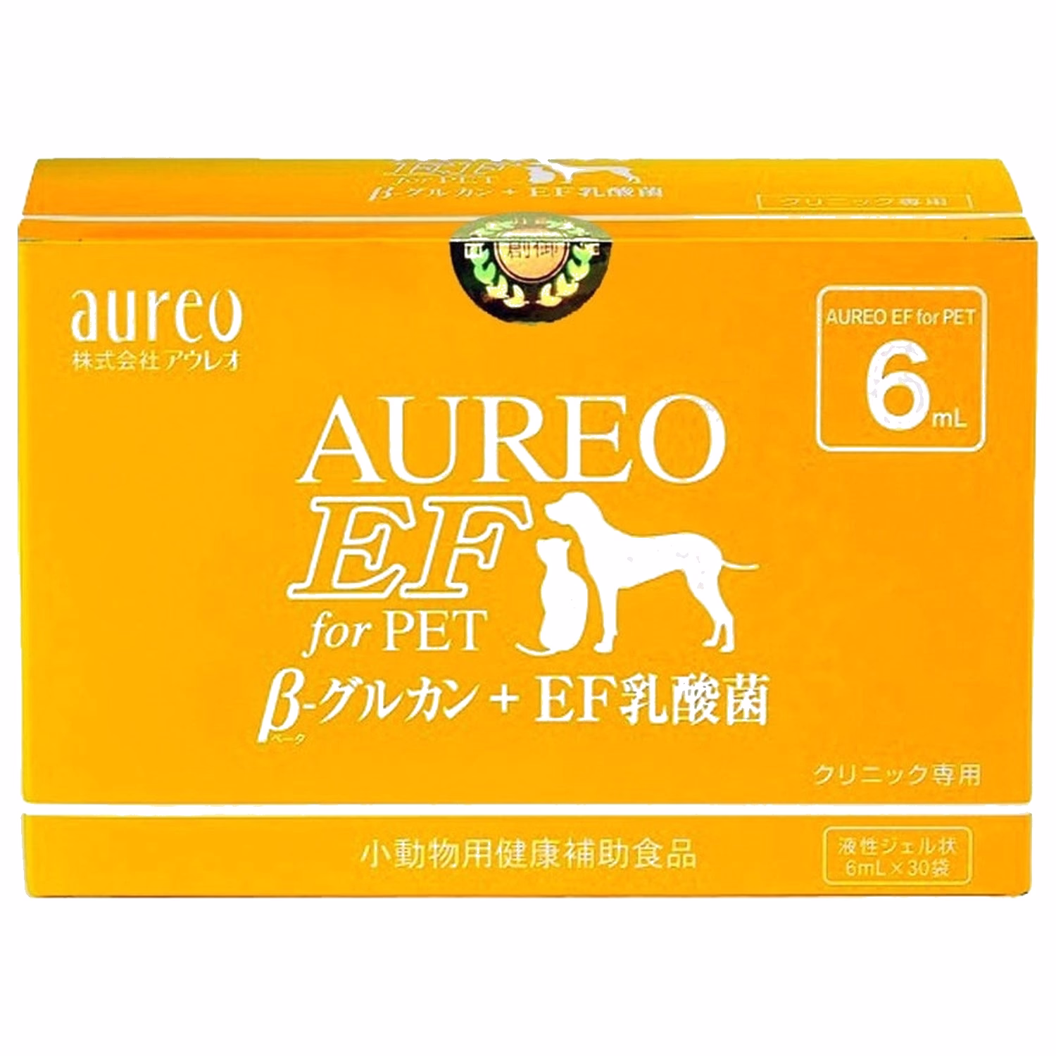 Aureo日本黃金黑酵母 Beta-Glucan 培養液+EF乳酸菌貓狗營養補充品 6ml x 30包裝