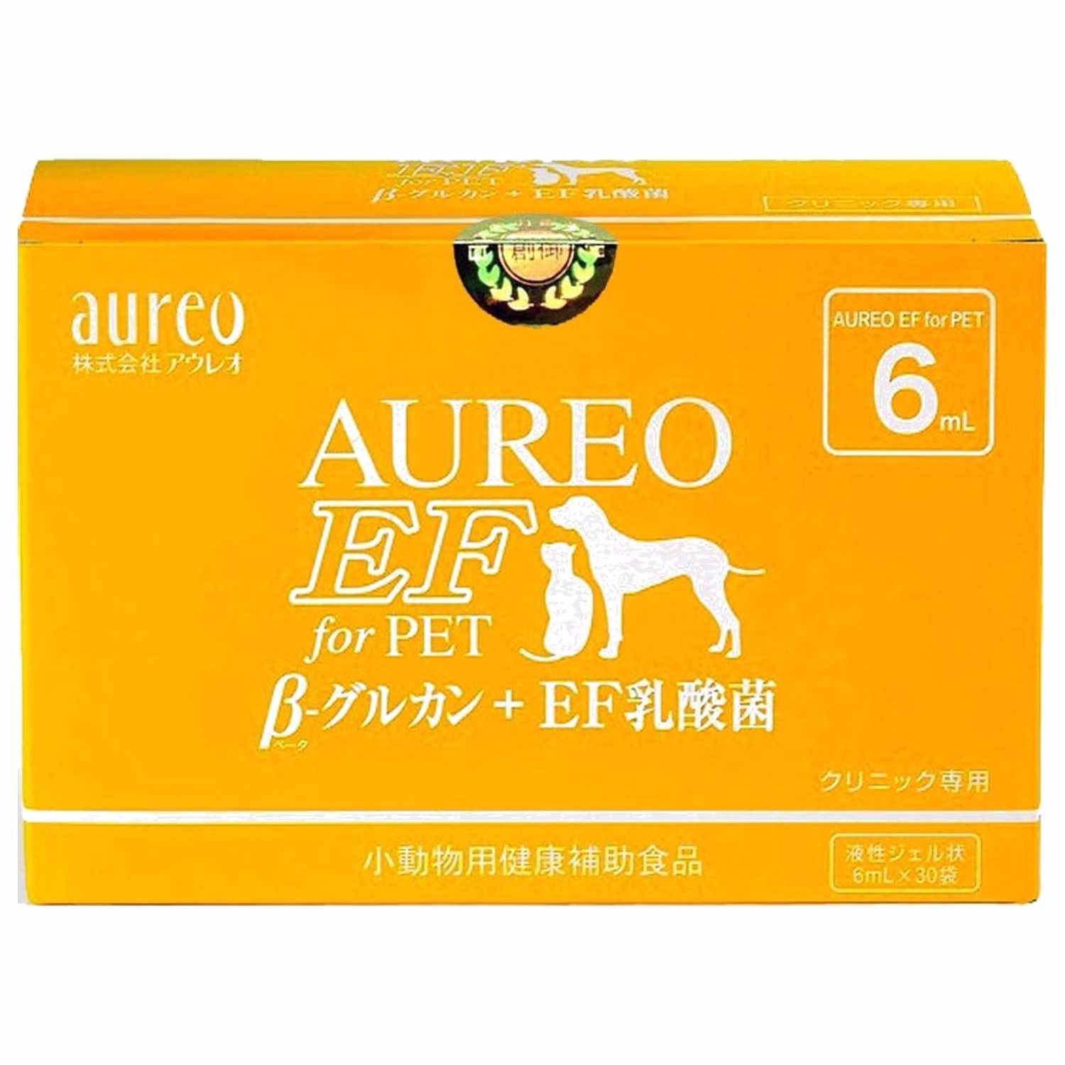 Aureo日本黃金黑酵母 Beta-Glucan 培養液+EF乳酸菌貓狗營養補充品 6ml x 30包裝