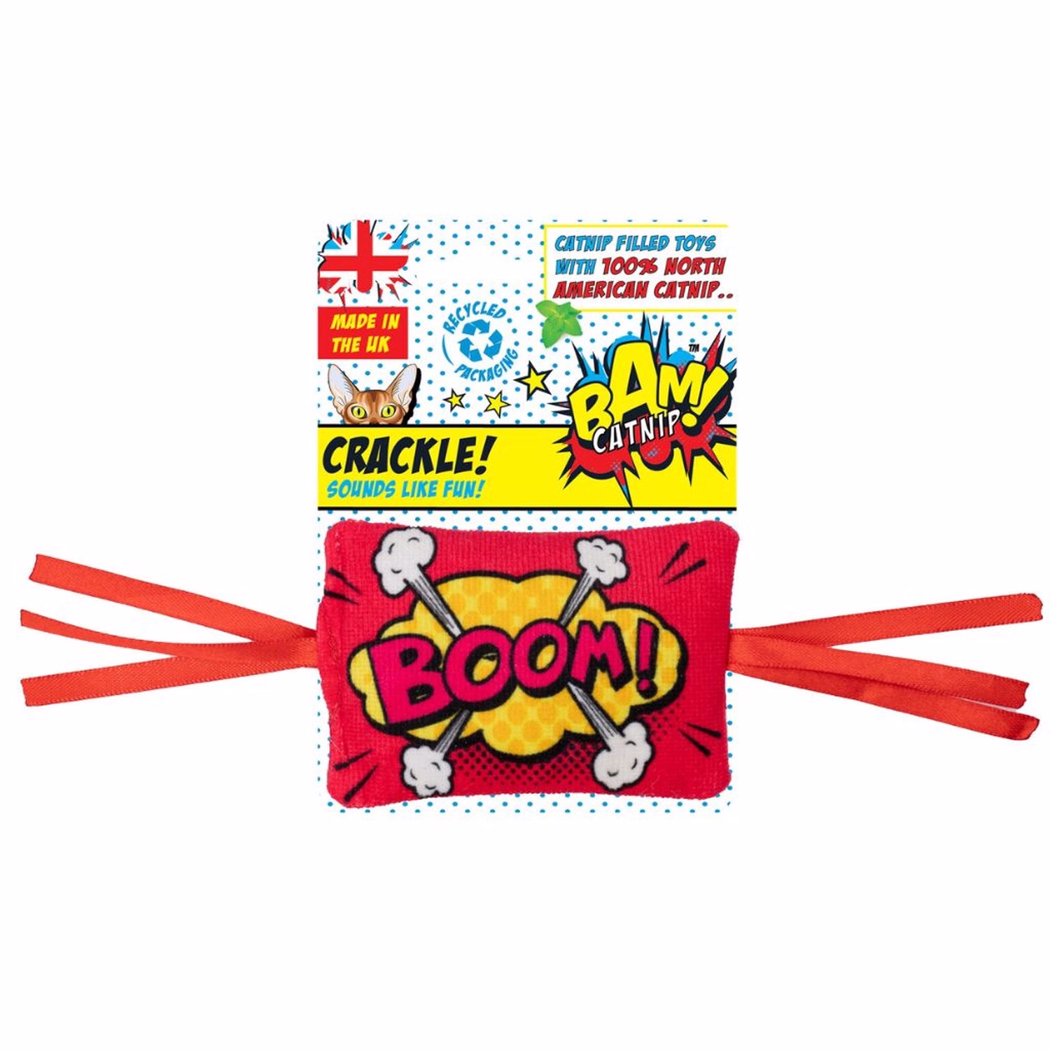 BAM Cat Toy - Crackle Pillow with Catnip