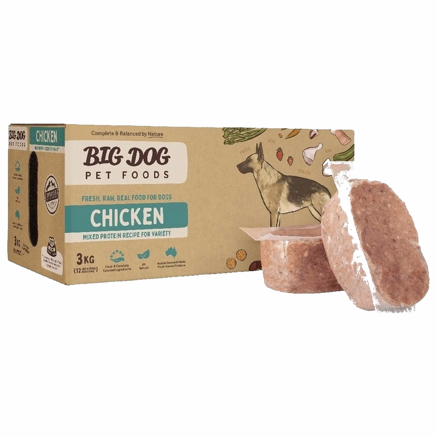 Big Dog 急凍狗糧 - 雞肉配方 3kg