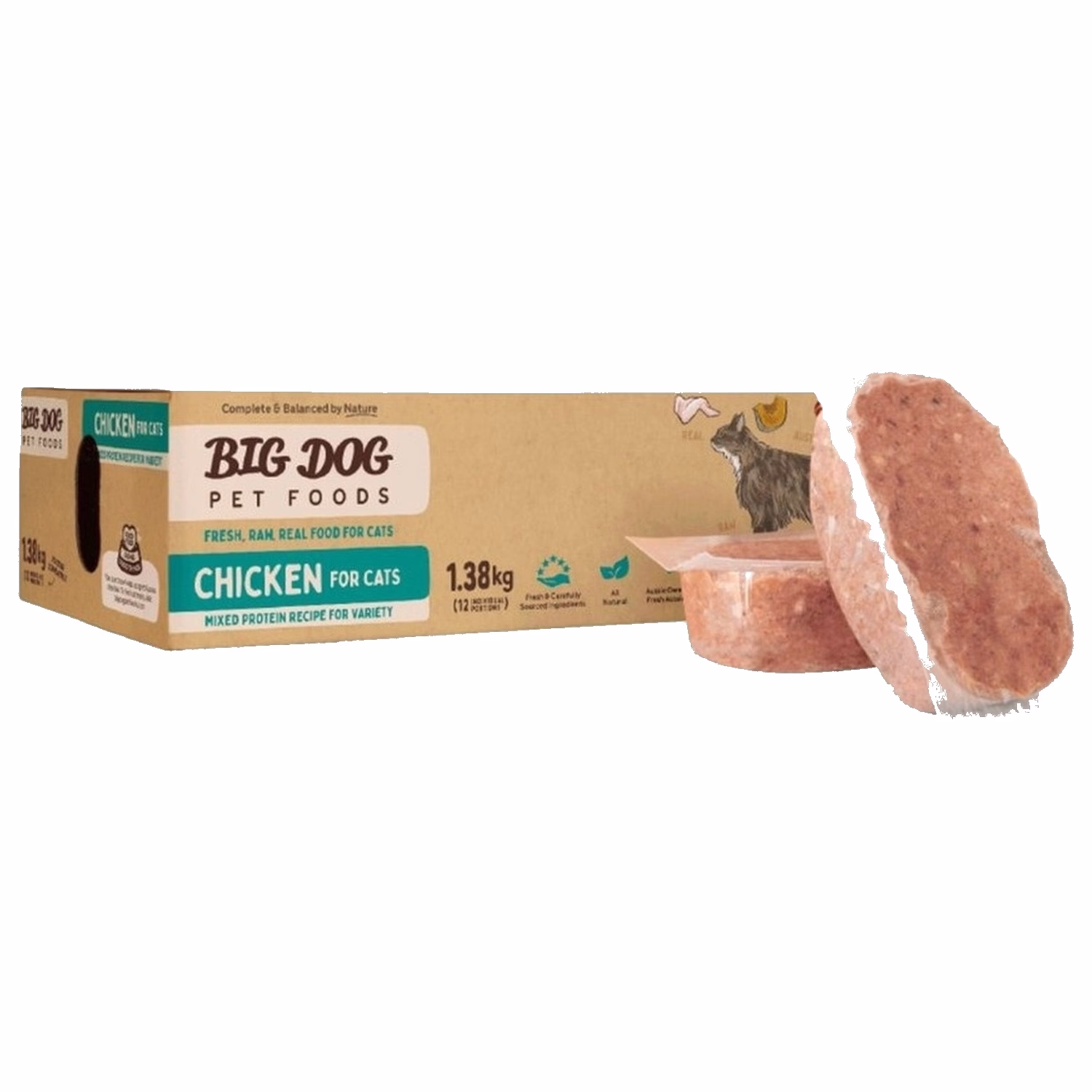 Big Dog 急凍貓糧 - 雞肉配方 1.38kg