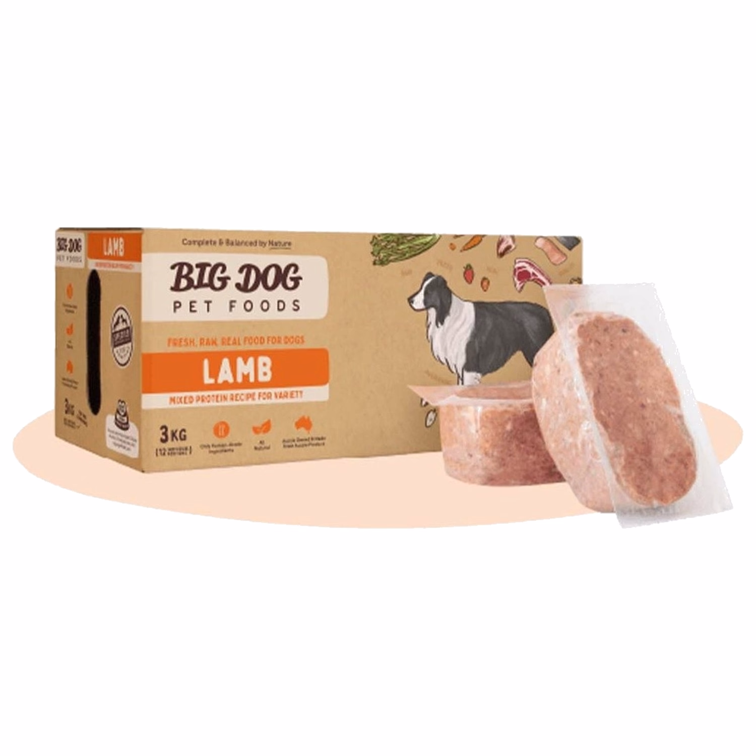 Big Dog 急凍狗糧 - 羊肉配方 3kg