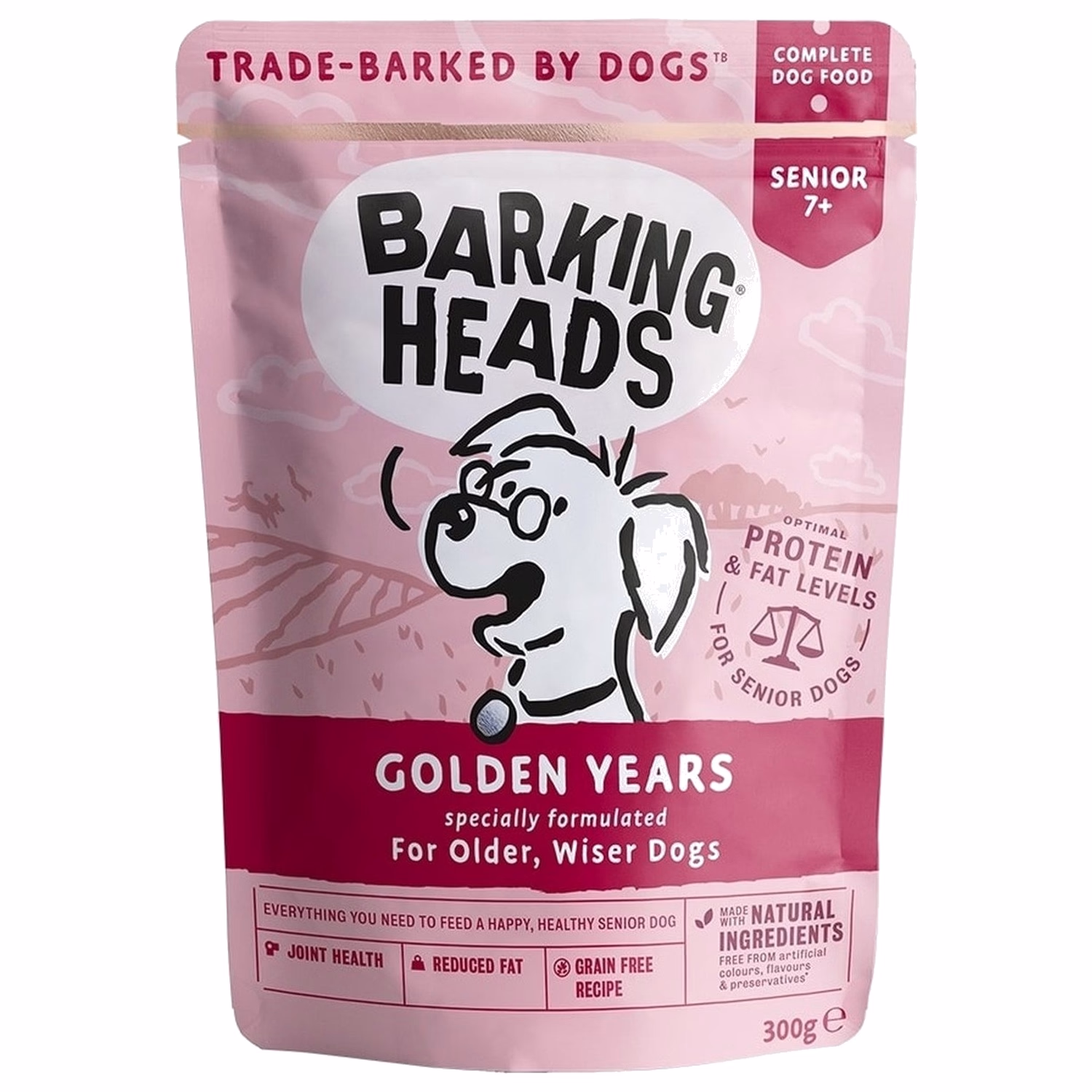 Barking Heads 老犬濕糧 - 無穀物 - 雞肉三文魚 300g