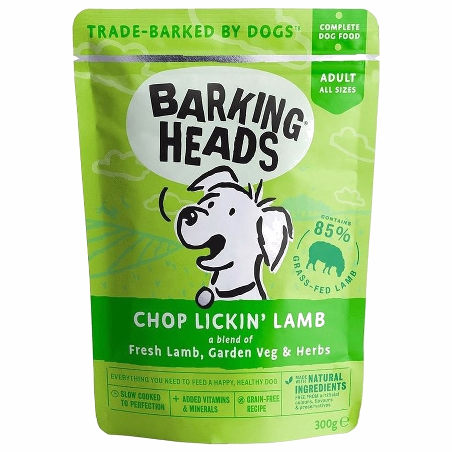 Barking Heads 狗濕糧 - 無穀物 - 羊肉 300g