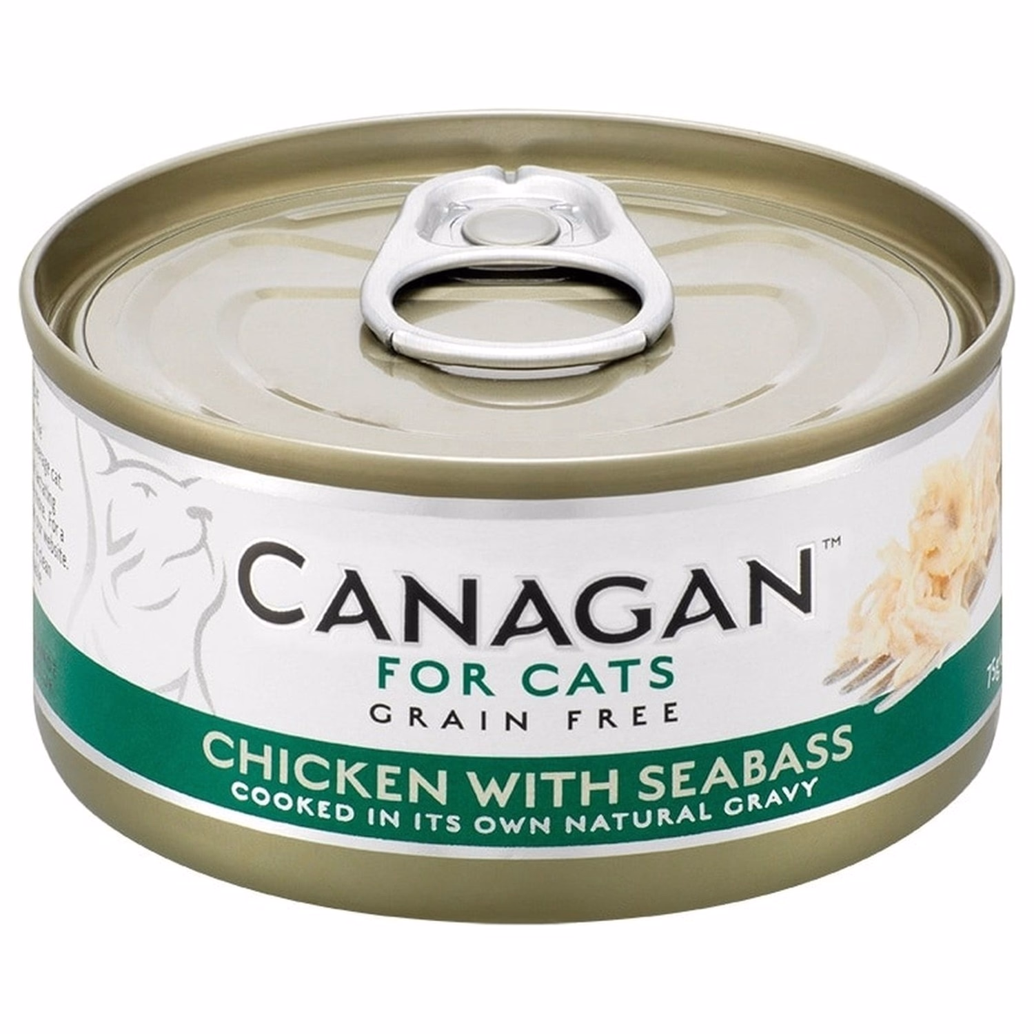 Canagan Cat Can - Grain Free Chicken with Seabass 75g