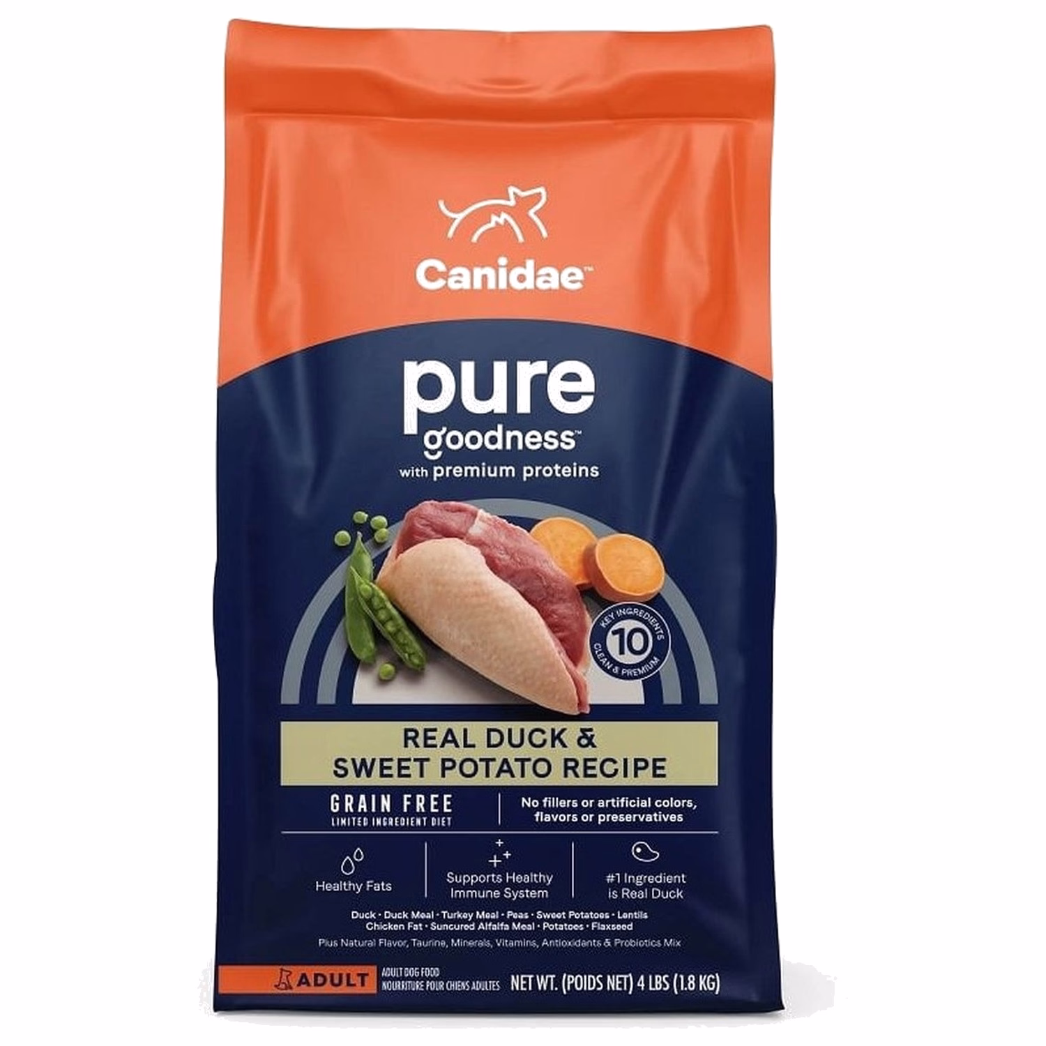 Canidae Dog Food - PURE - Real Duck & Sweet Potato