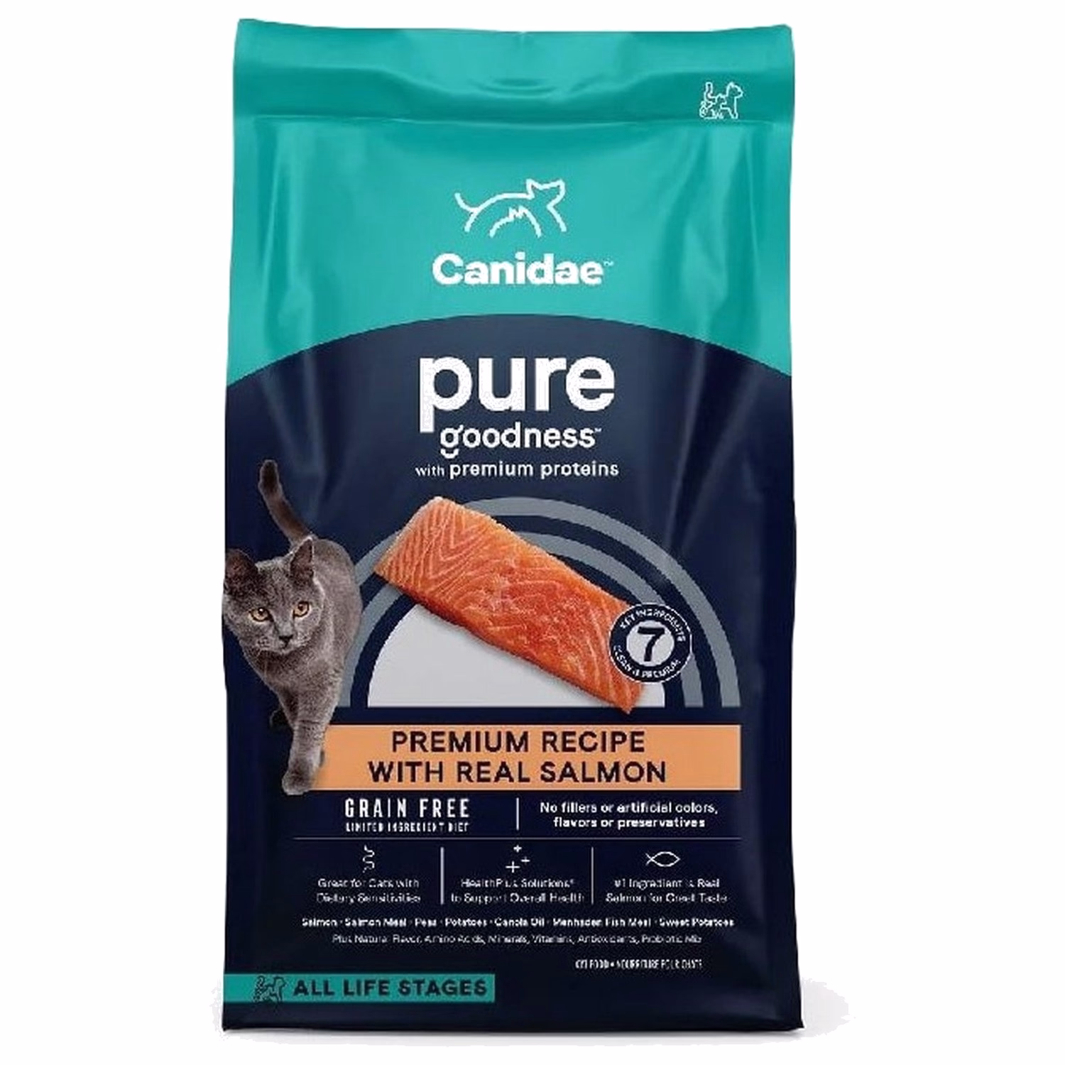 Canidae 美國咖比貓乾糧 - 無穀物 - 三文魚
