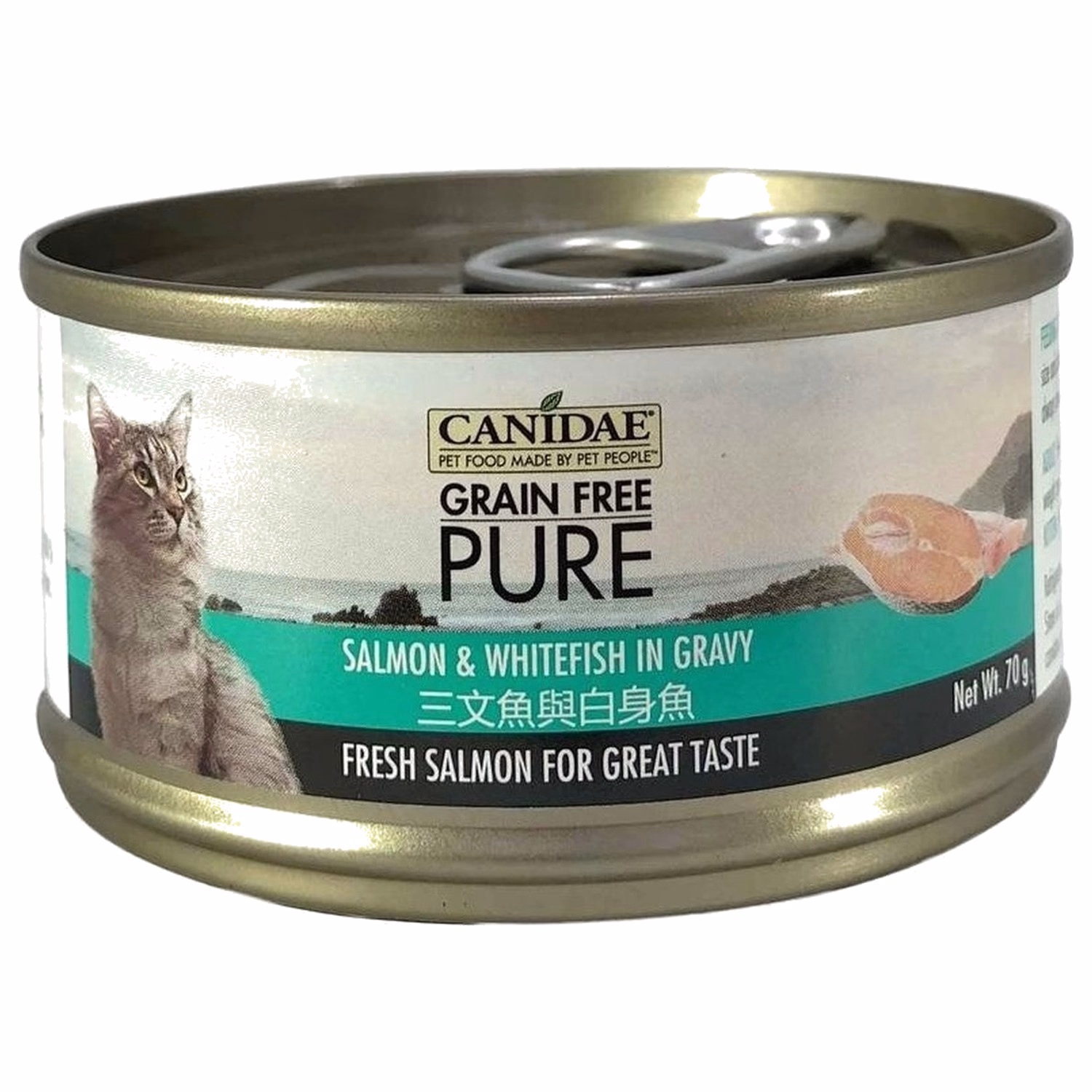 Canidae 咖比貓罐頭 - 三文魚與白身魚 70g