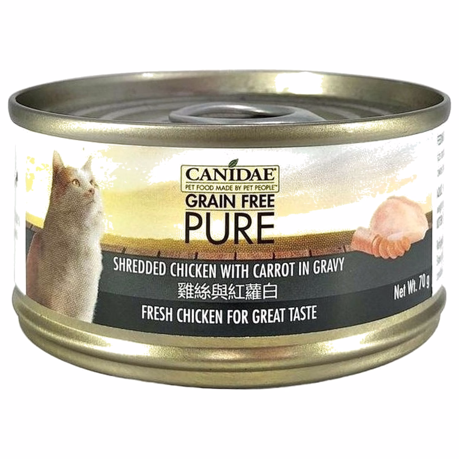 Canidae 咖比貓罐頭 - 雞絲與紅蘿蔔 70g