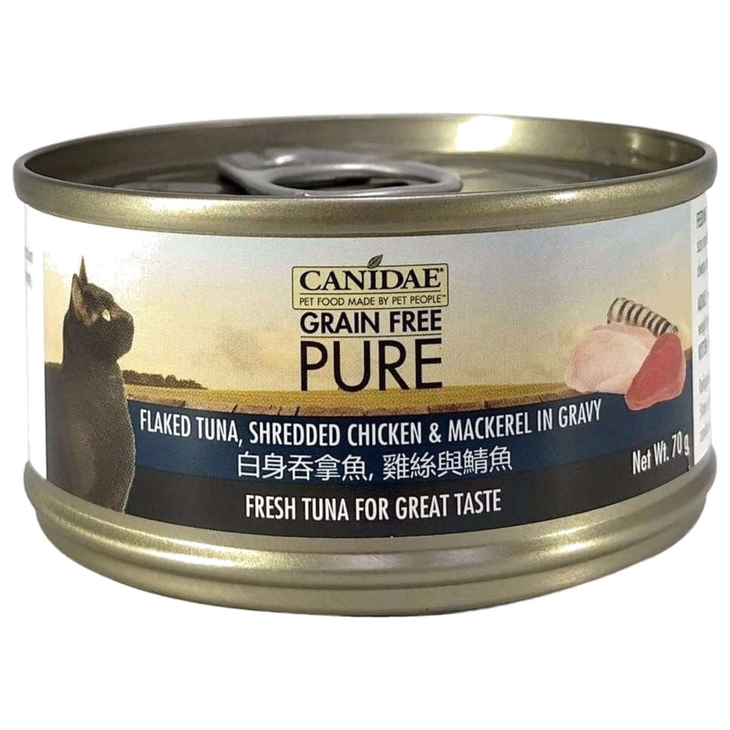 Canidae 咖比貓罐頭 - 白身吞拿魚雞絲與鯖魚 70g