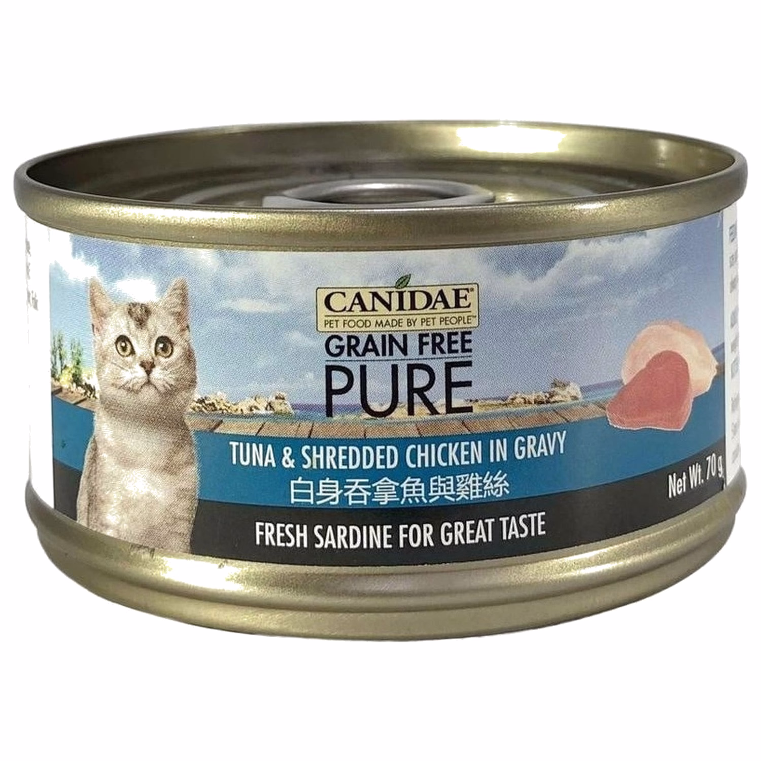 Canidae 咖比貓罐頭 - 白身吞拿魚與雞絲 70g