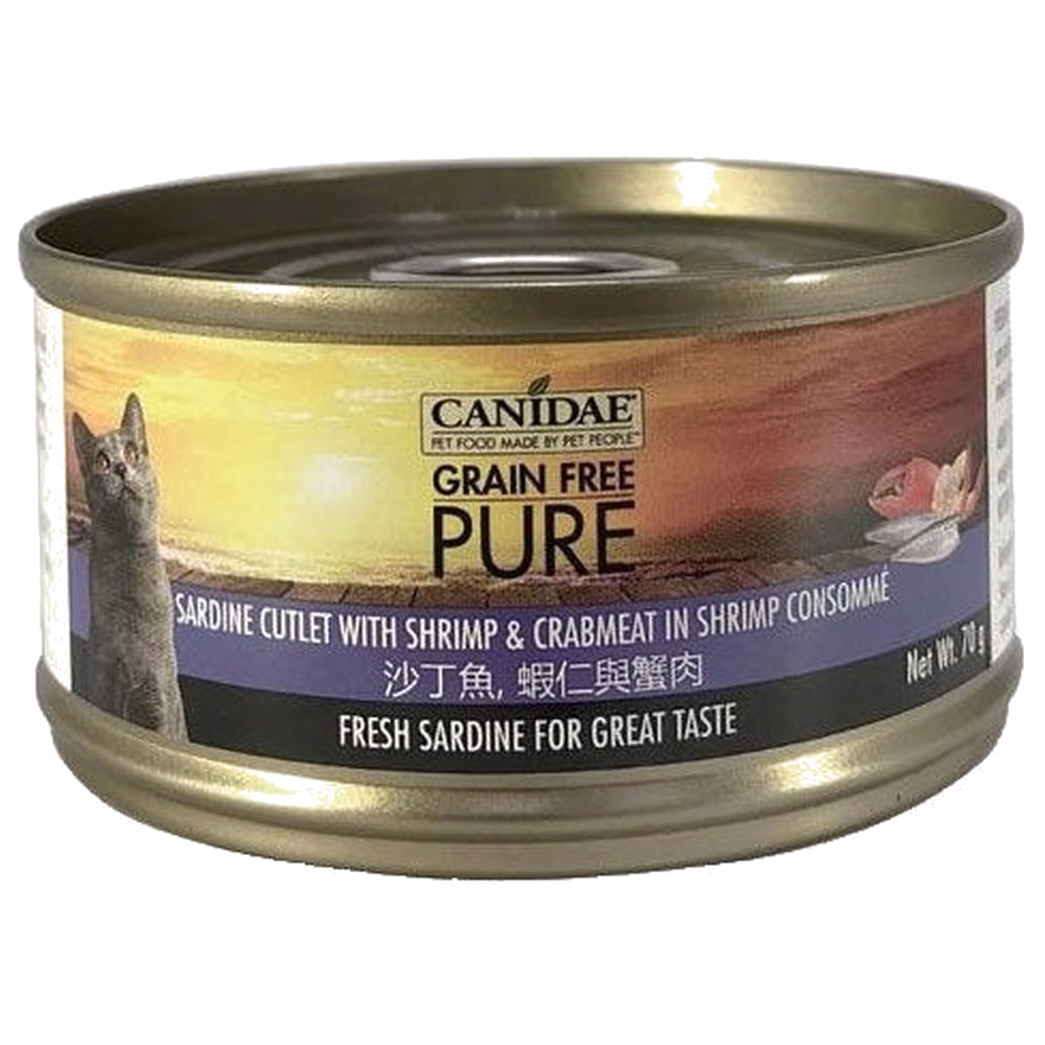 Canidae 咖比貓罐頭 - 沙丁魚與蝦仁與蟹肉 70g