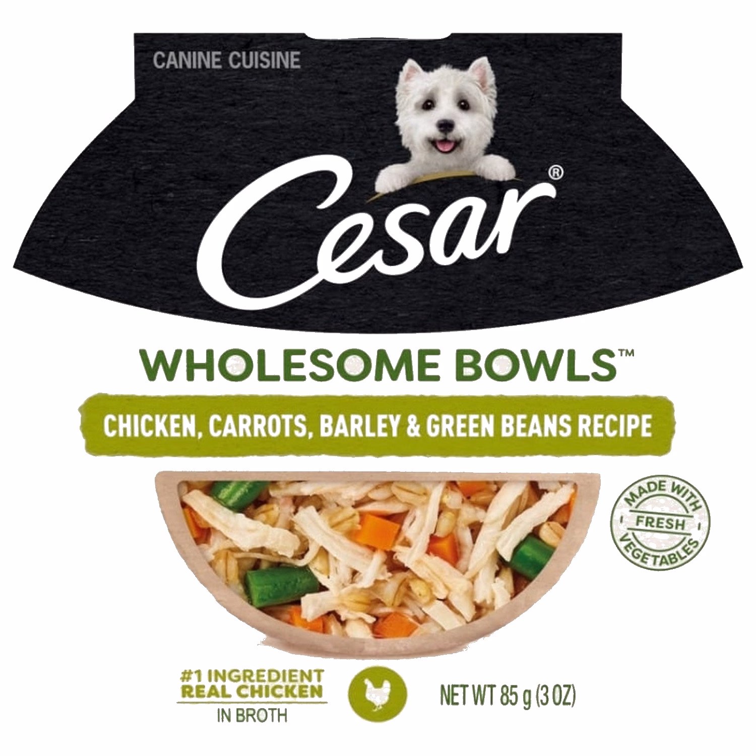 Cesar Dog Wet Food - Wholesome Bowls - Chicken 85g