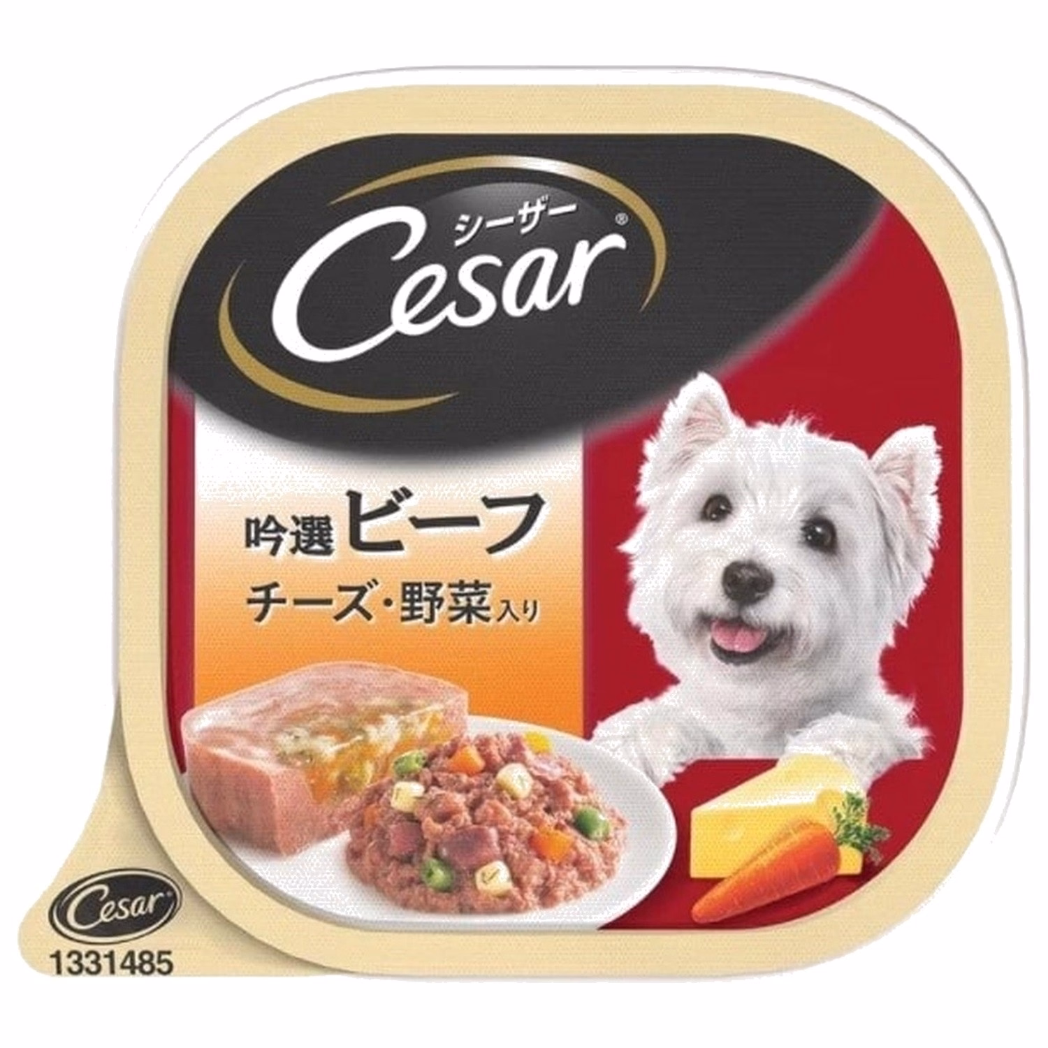 Cesar Dog Wet Food - Beef with Cheese & Vegetables 100g