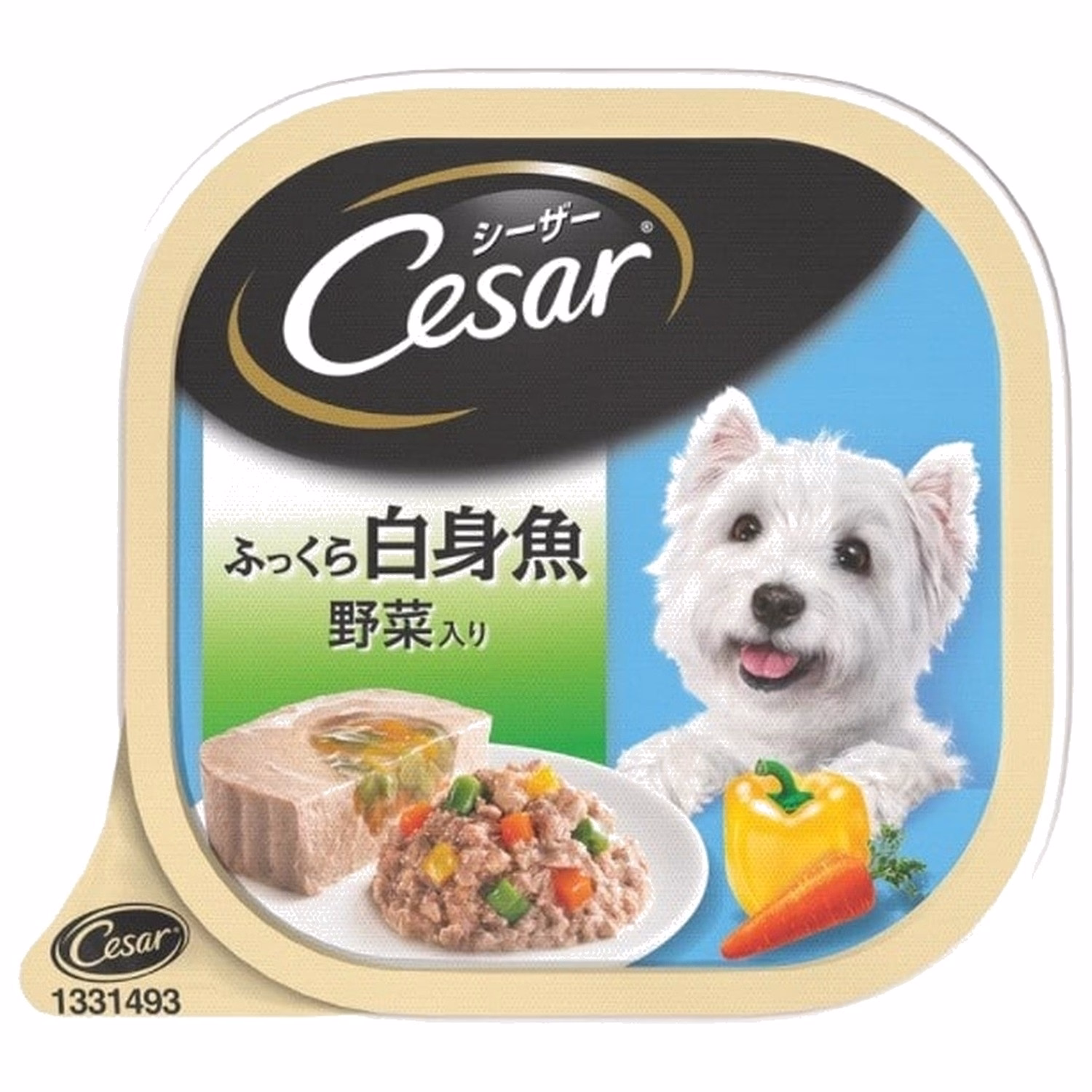 Cesar西莎狗濕糧 - 料理系列 - 野菜白身魚 100g