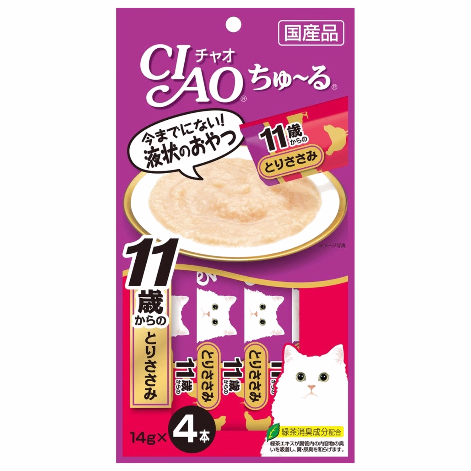 CIAO 日本貓小食 - 4SC-78 - 11歲起 雞肉醬 14gx4