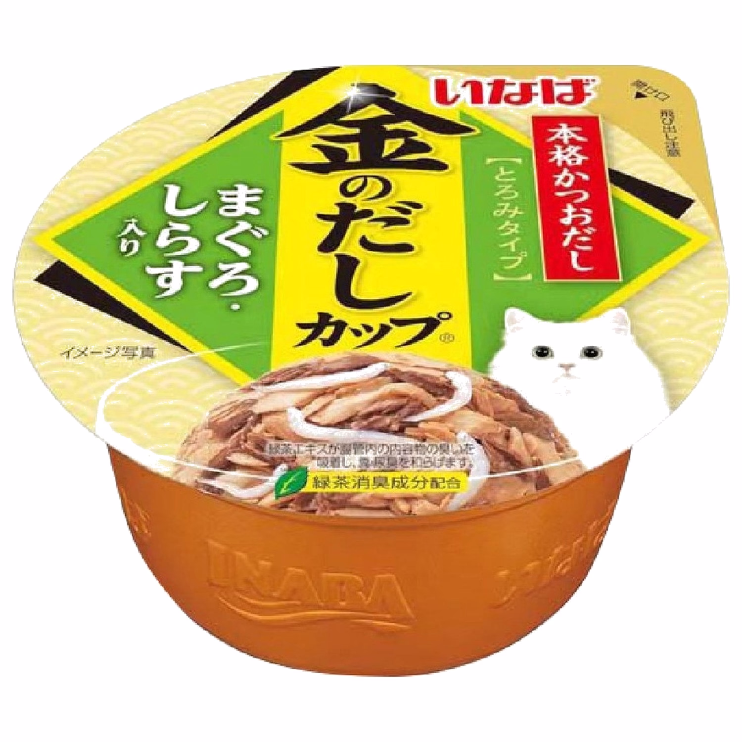 INABA CIAO 日本貓濕糧(IMC-134) - 金湯杯 - 吞拿魚白飯魚 70g