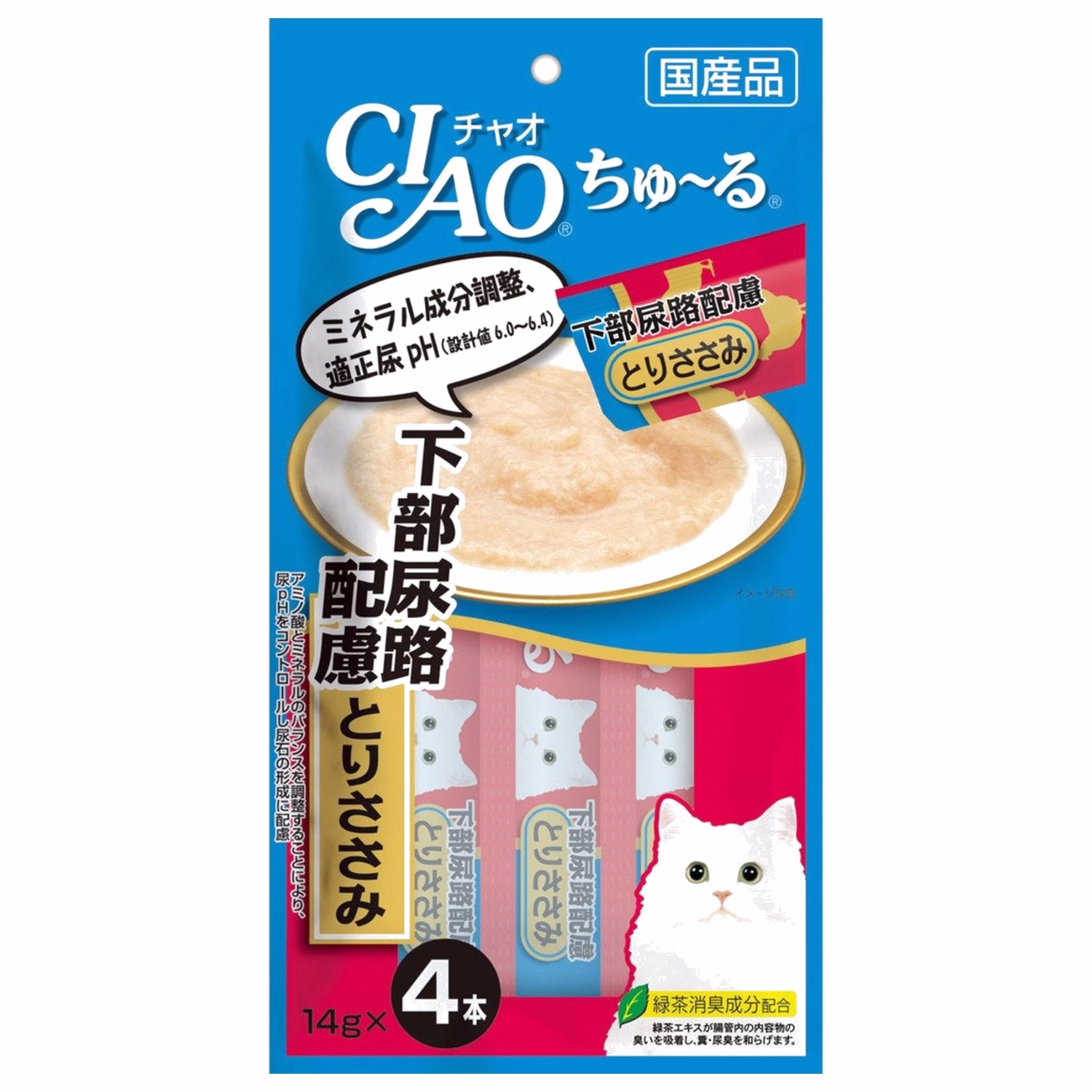 CIAO 日本貓小食(SC-106) - 防尿石配方- 雞肉醬  (14g x4)
