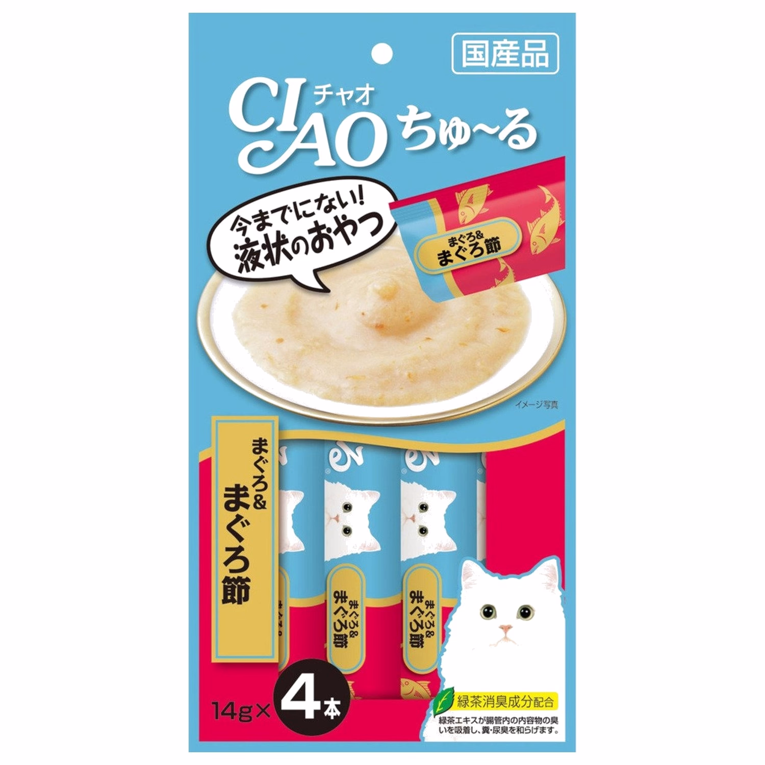 CIAO Cat Treat (SC-141) - Churu Tuna & Tuna Puree (14gx4)