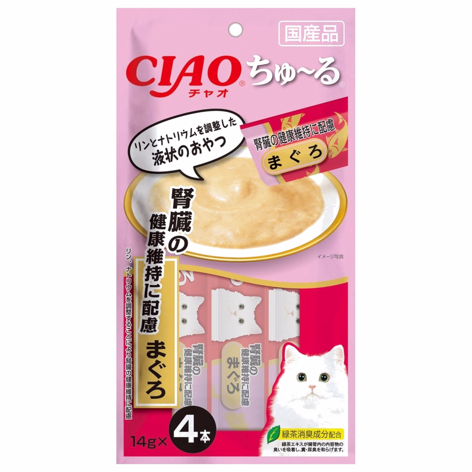 CIAO 日本貓小食(SC-157) - 腎臟健康配方- 吞拿魚醬 (14g x4)