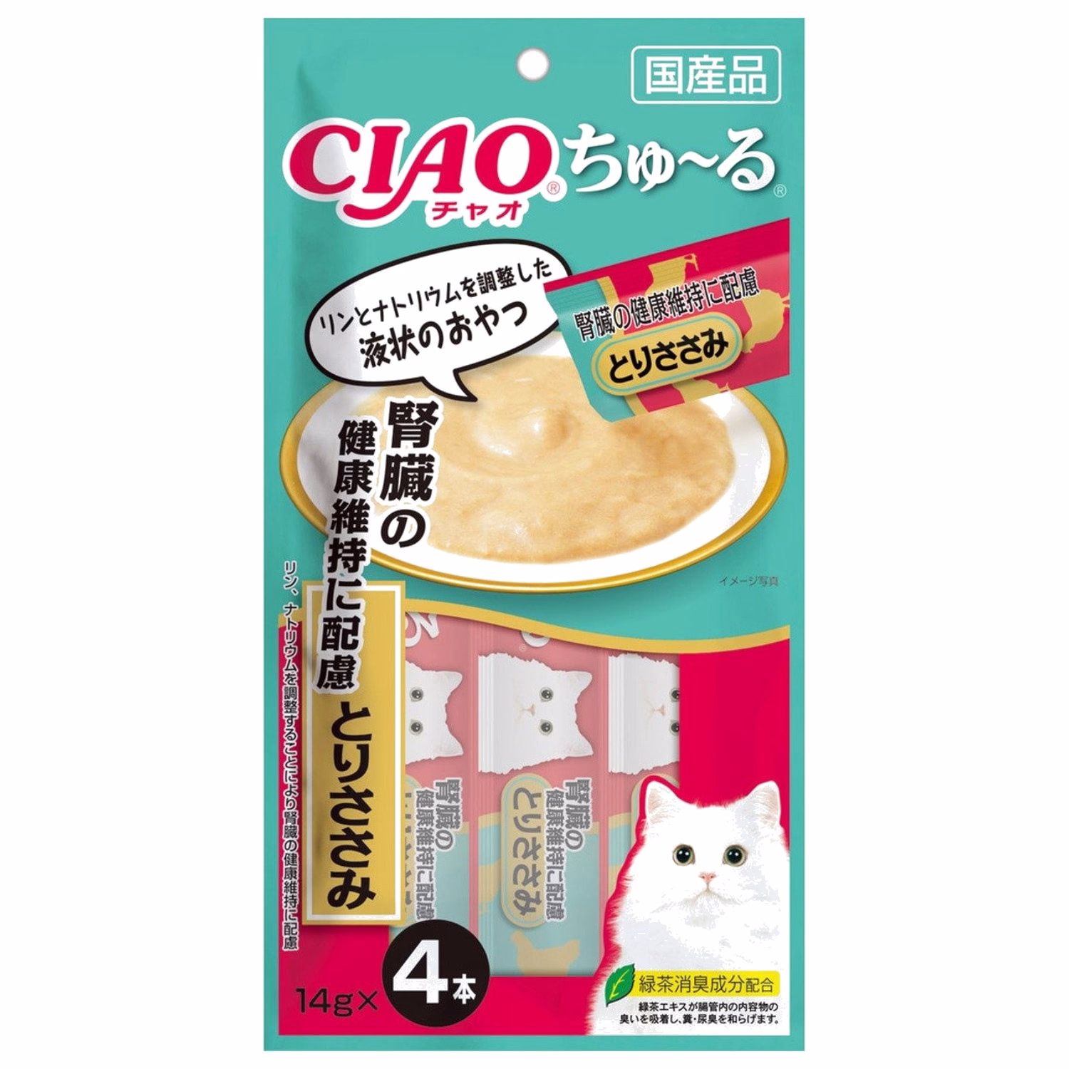 CIAO 日本貓小食(SC-175) - 腎臟健康配方- 雞肉醬 (14g x4)