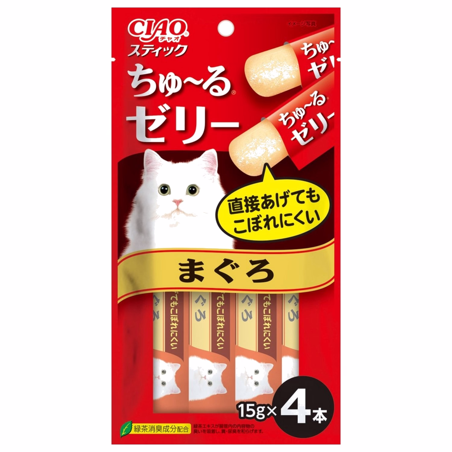 CIAO 日本貓小食(TSC-121) - 果凍片 - 吞拿魚 (15g x4)