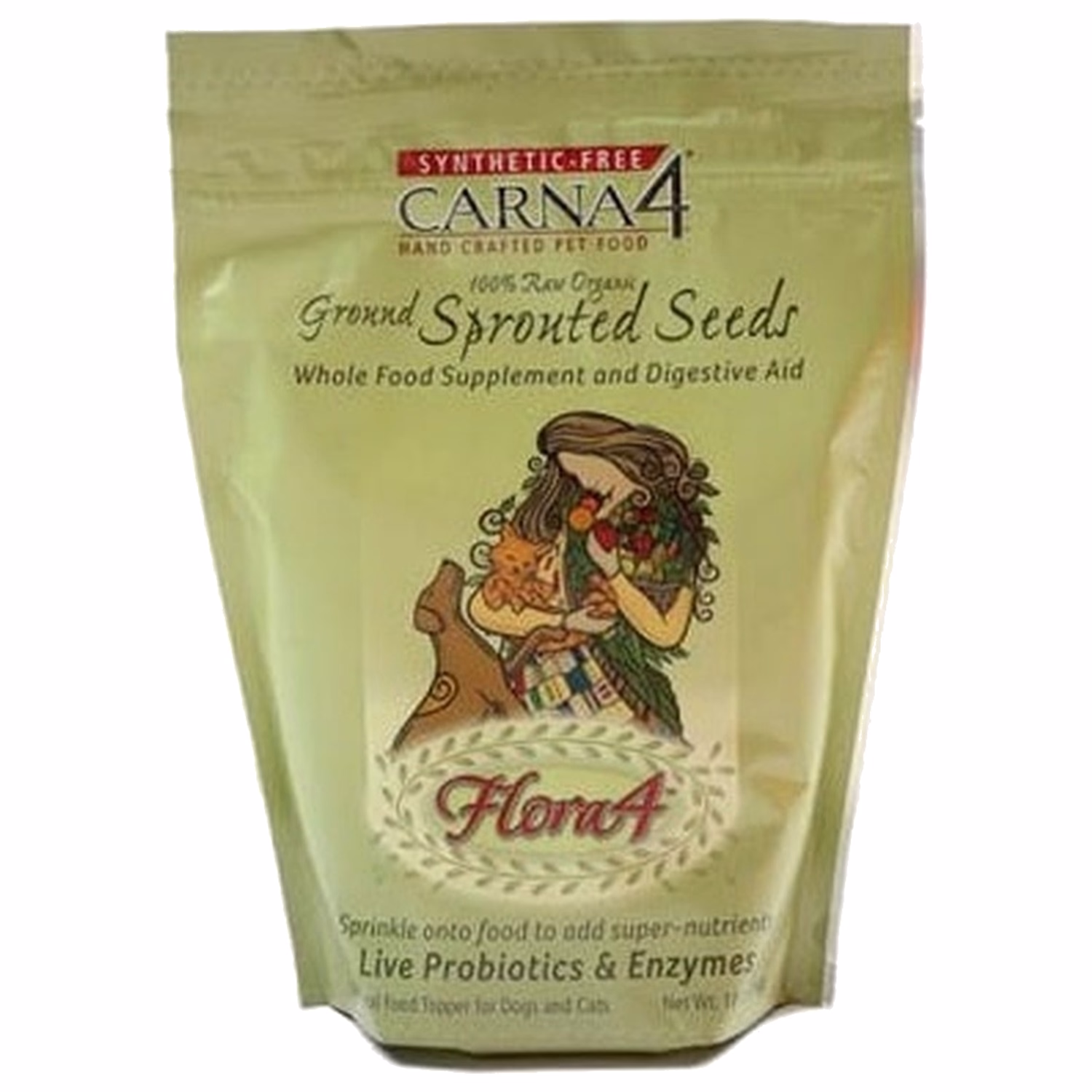 Carna4 加拿大貓狗補品 - Flora4 100%有機發芽種籽粉 18oz