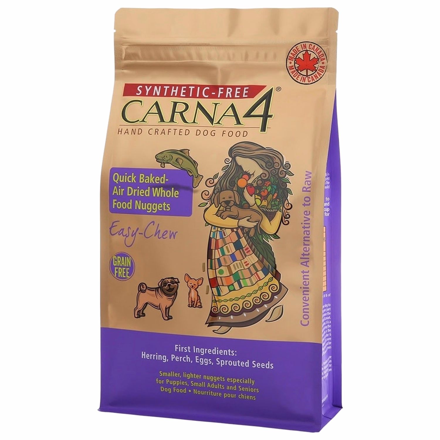 Carna4 無穀物烘焙風乾狗糧 (小型犬) - 鯡魚、三文魚配方