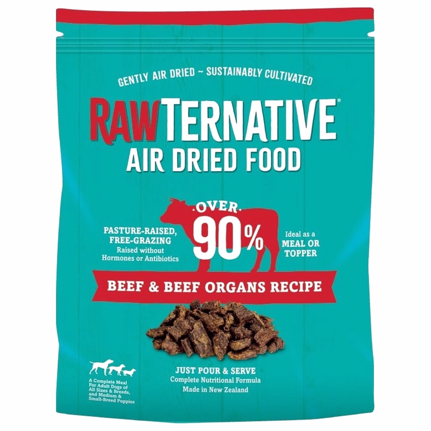 RawTernative Air Dried Dog Food - Beef & Beef Organs 5oz