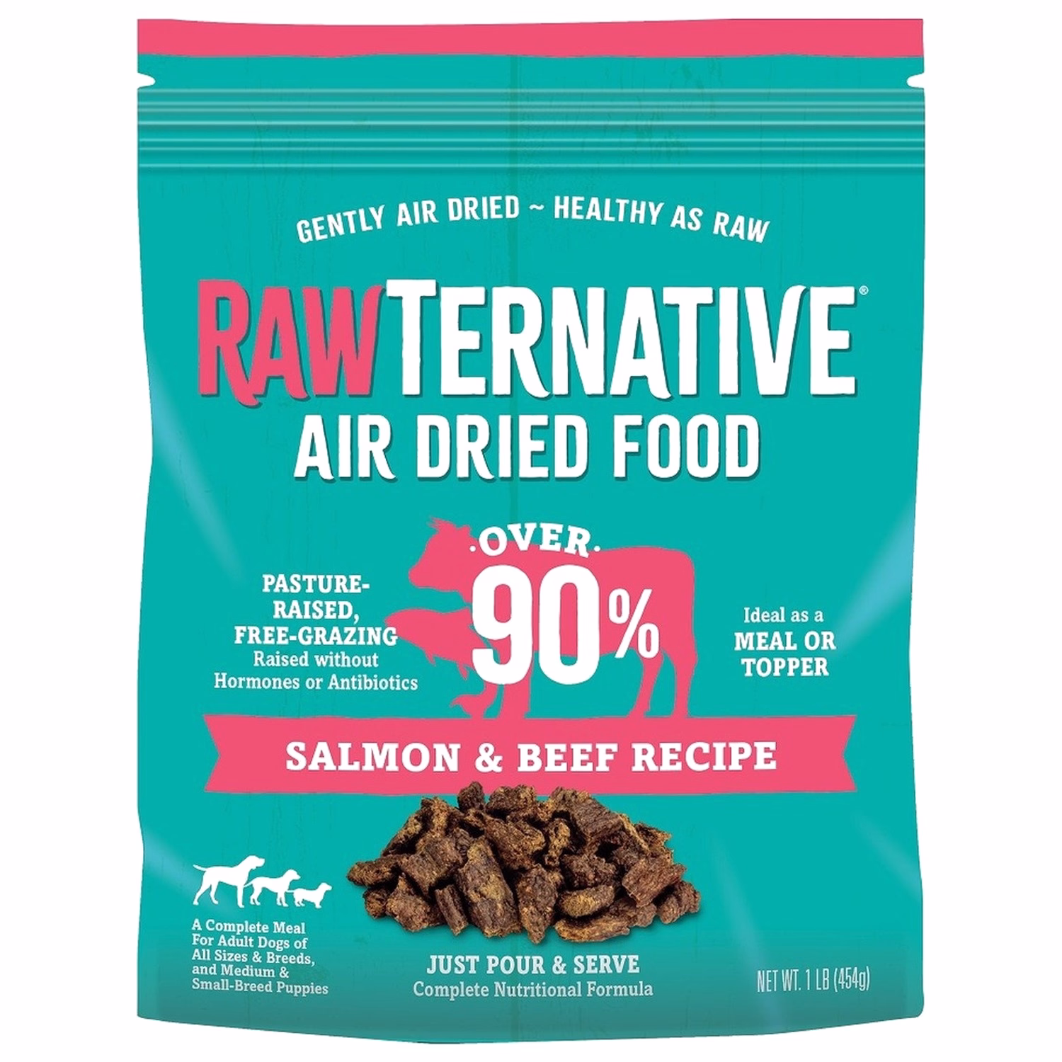 RawTernative Air Dried Dog Food - Salmon & Beef 5oz