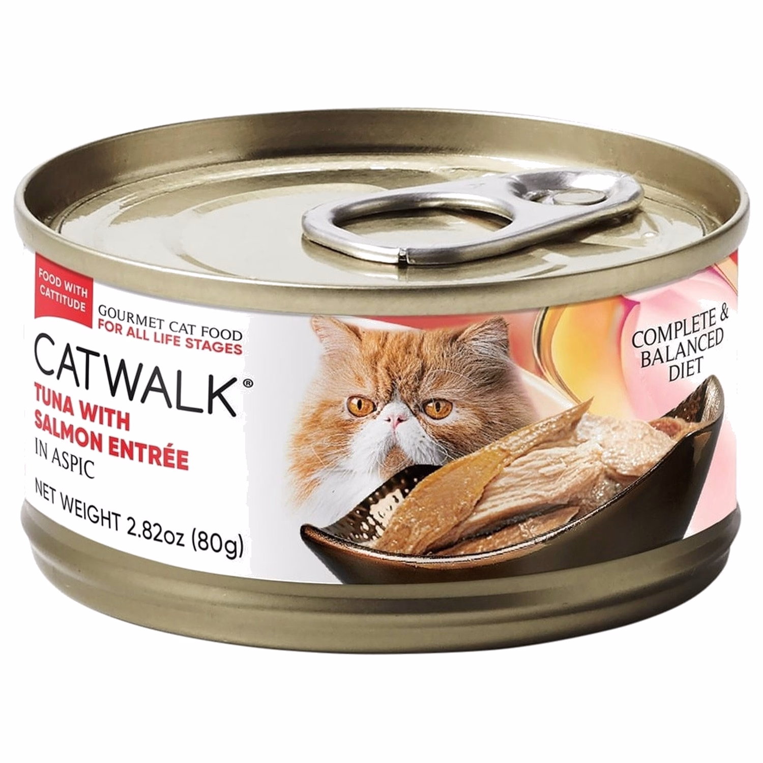 CATWALK 貓濕糧 - 吞拿魚 + 三文魚主食罐 80g