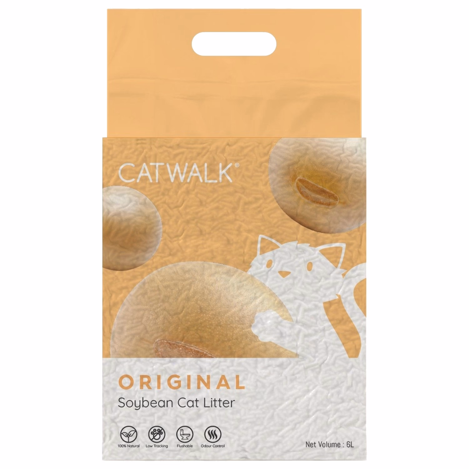 CATWALK Soybean Cat Litter - Slim Pellets - Original 6L