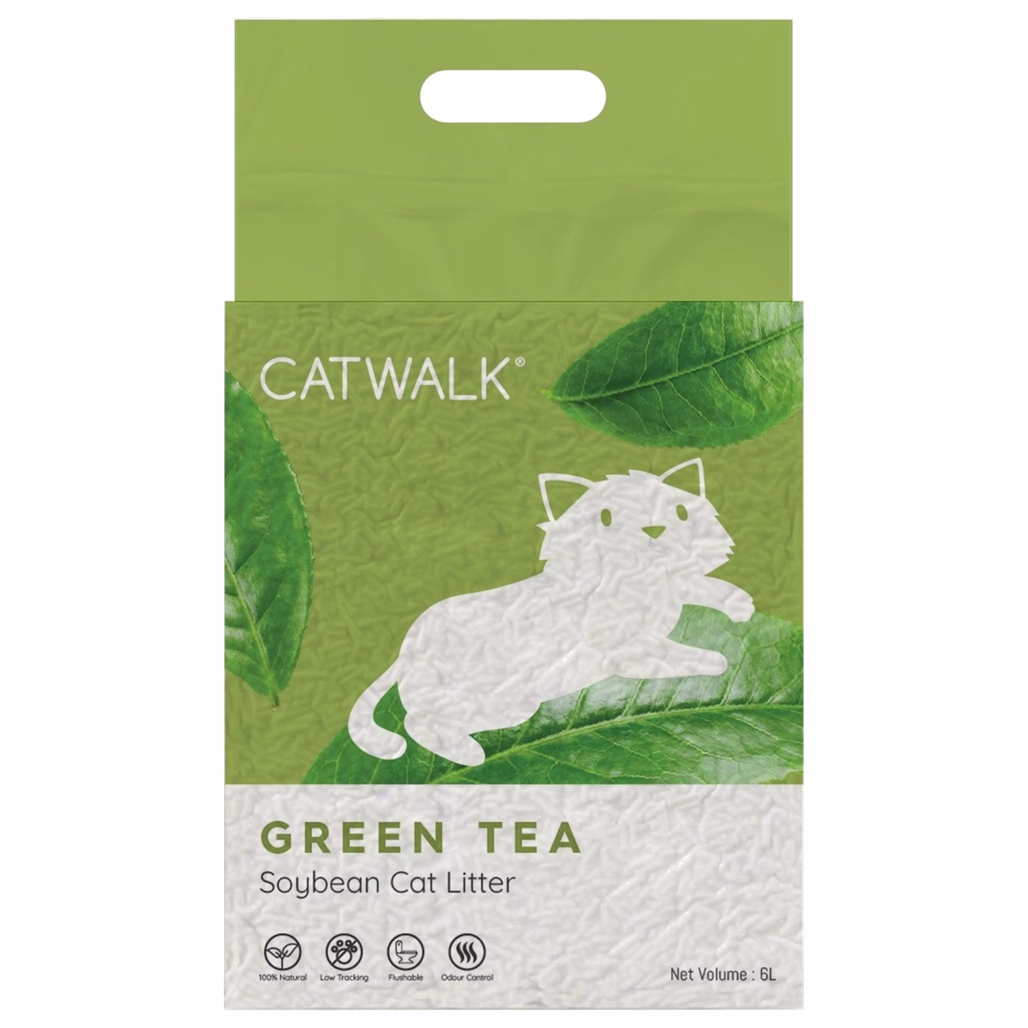 CATWALK豆腐貓砂 - 幼條 - 綠茶 6L
