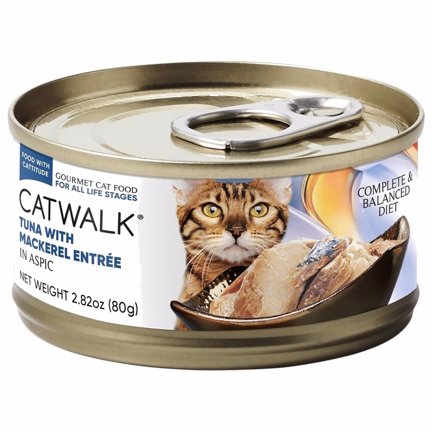 CATWALK 貓濕糧 - 吞拿魚 + 鯖魚主食罐 80g